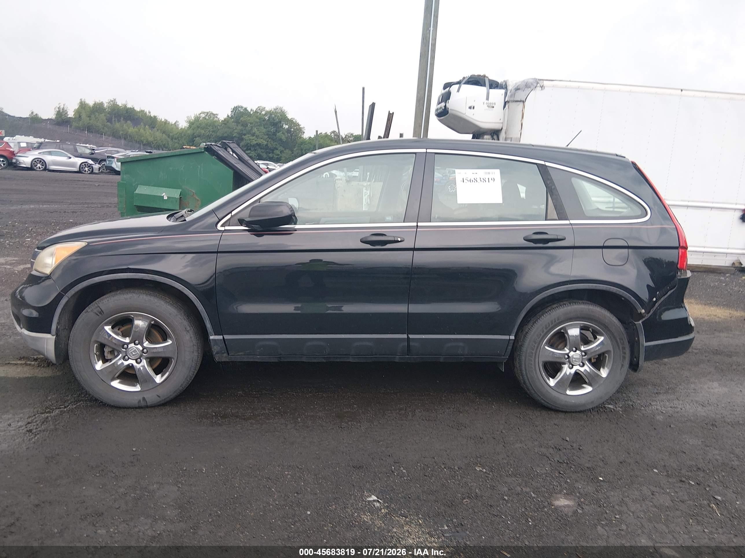 2011 Honda Cr-v Lx Black vin: 5J6RE4H36BL015726
