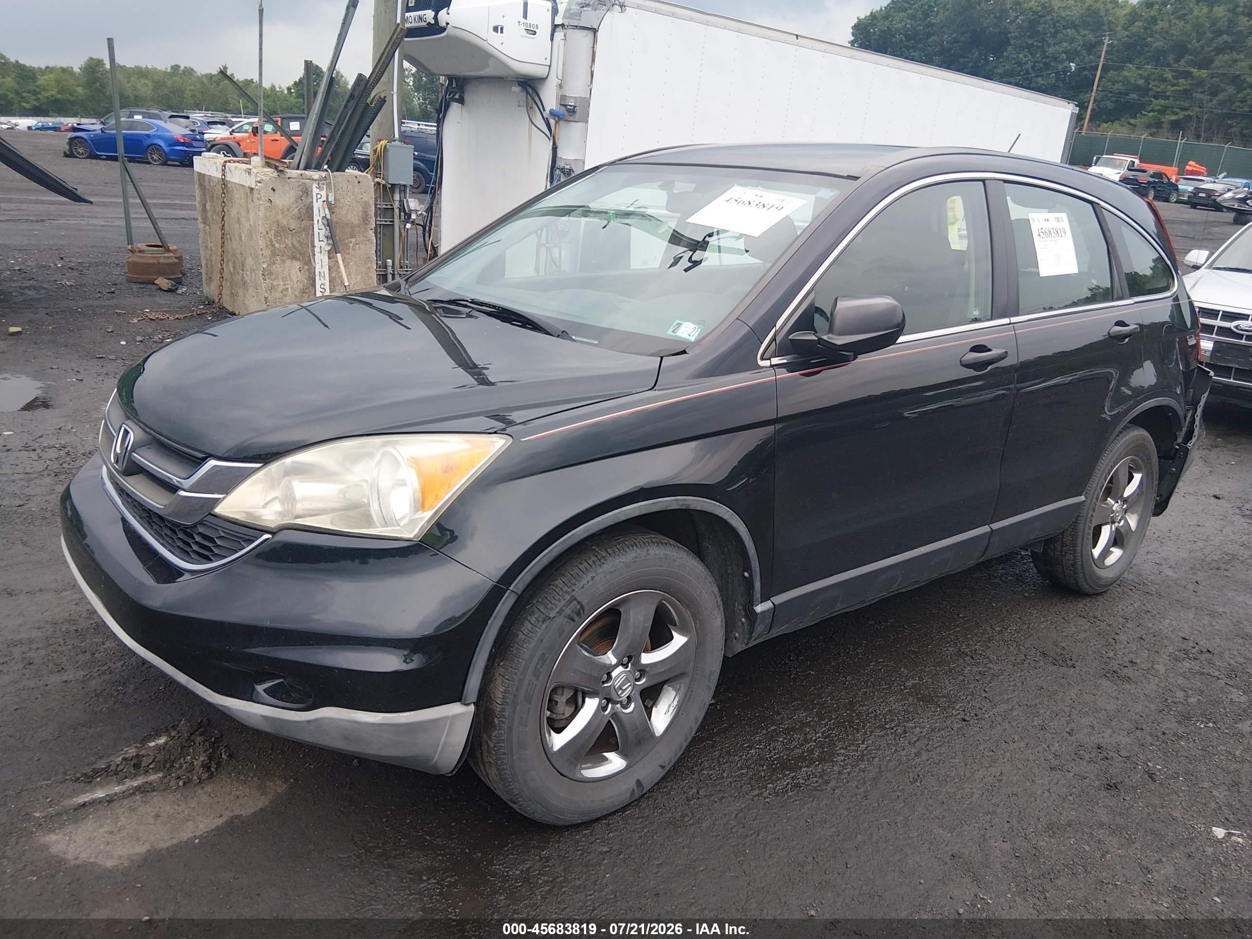2011 Honda Cr-v Lx Black vin: 5J6RE4H36BL015726