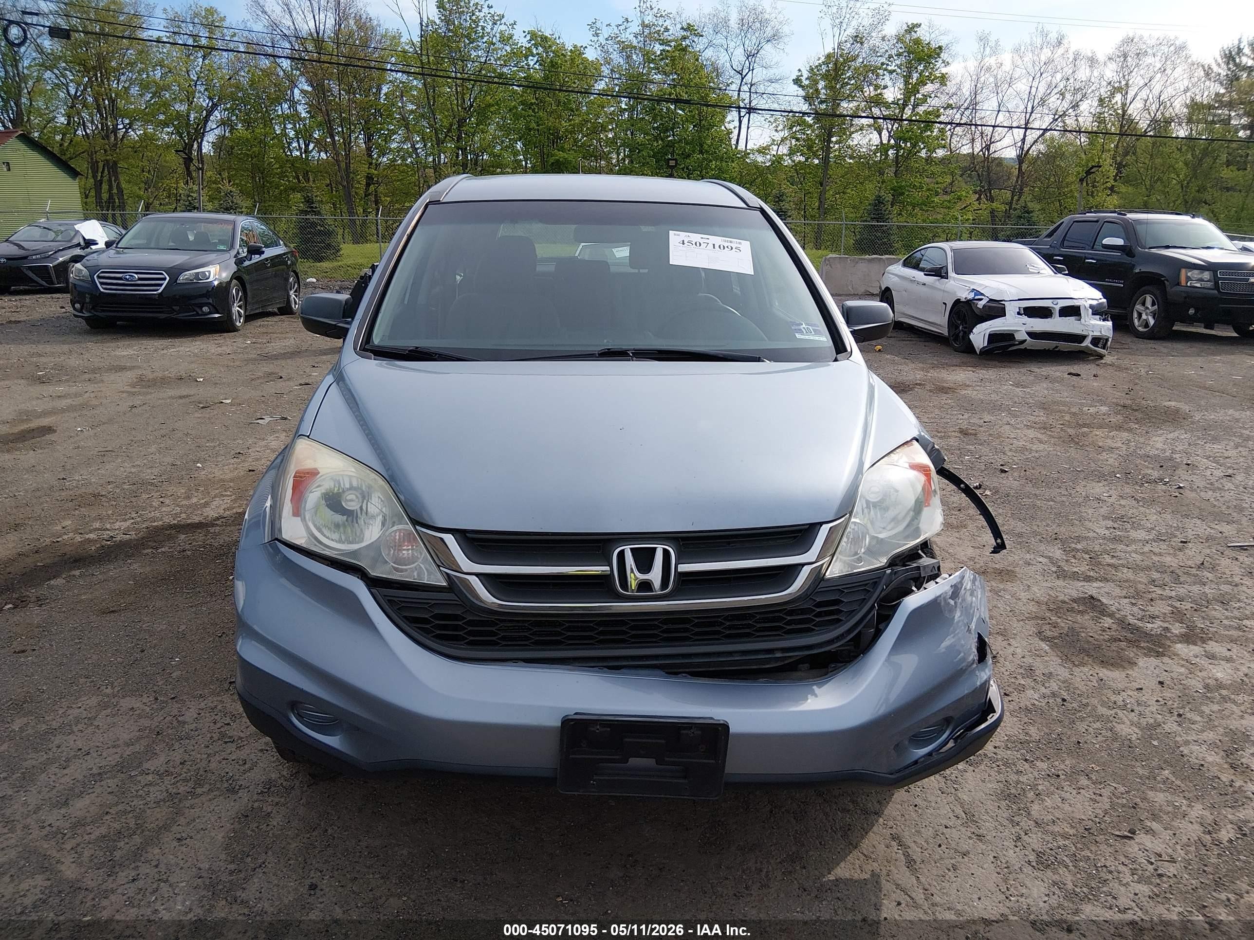 2011 Honda Cr-v Lx Blue vin: 5J6RE4H36BL040898