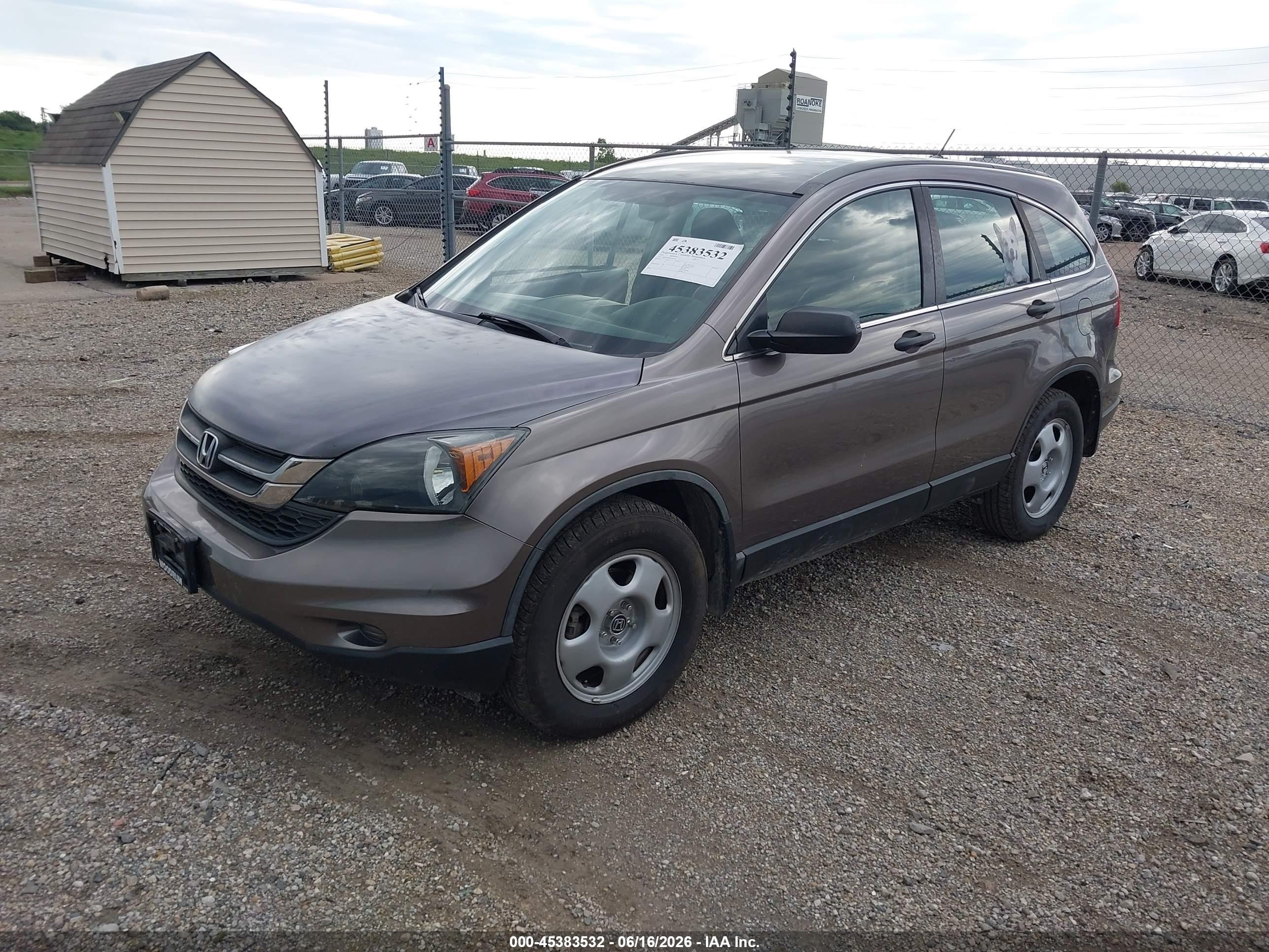 2011 Honda Cr-v Lx Gray vin: 5J6RE4H36BL066756