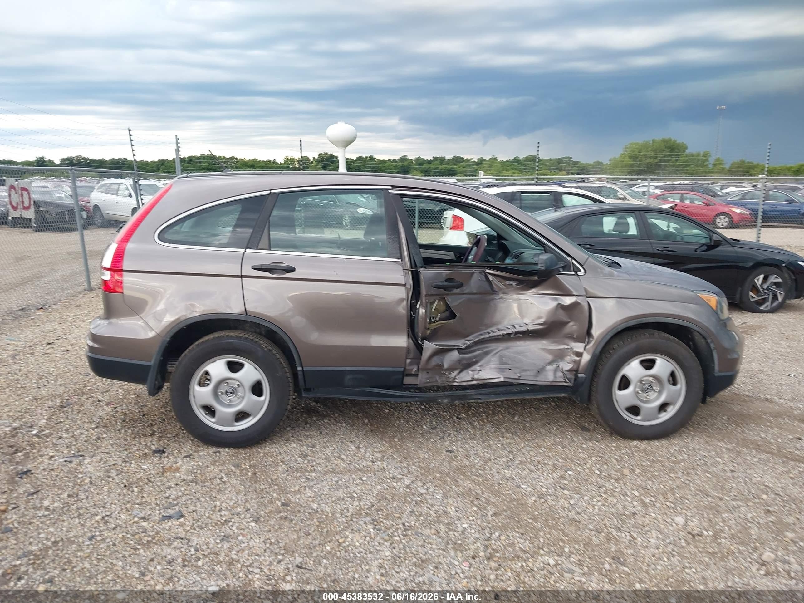 2011 Honda Cr-v Lx Gray vin: 5J6RE4H36BL066756