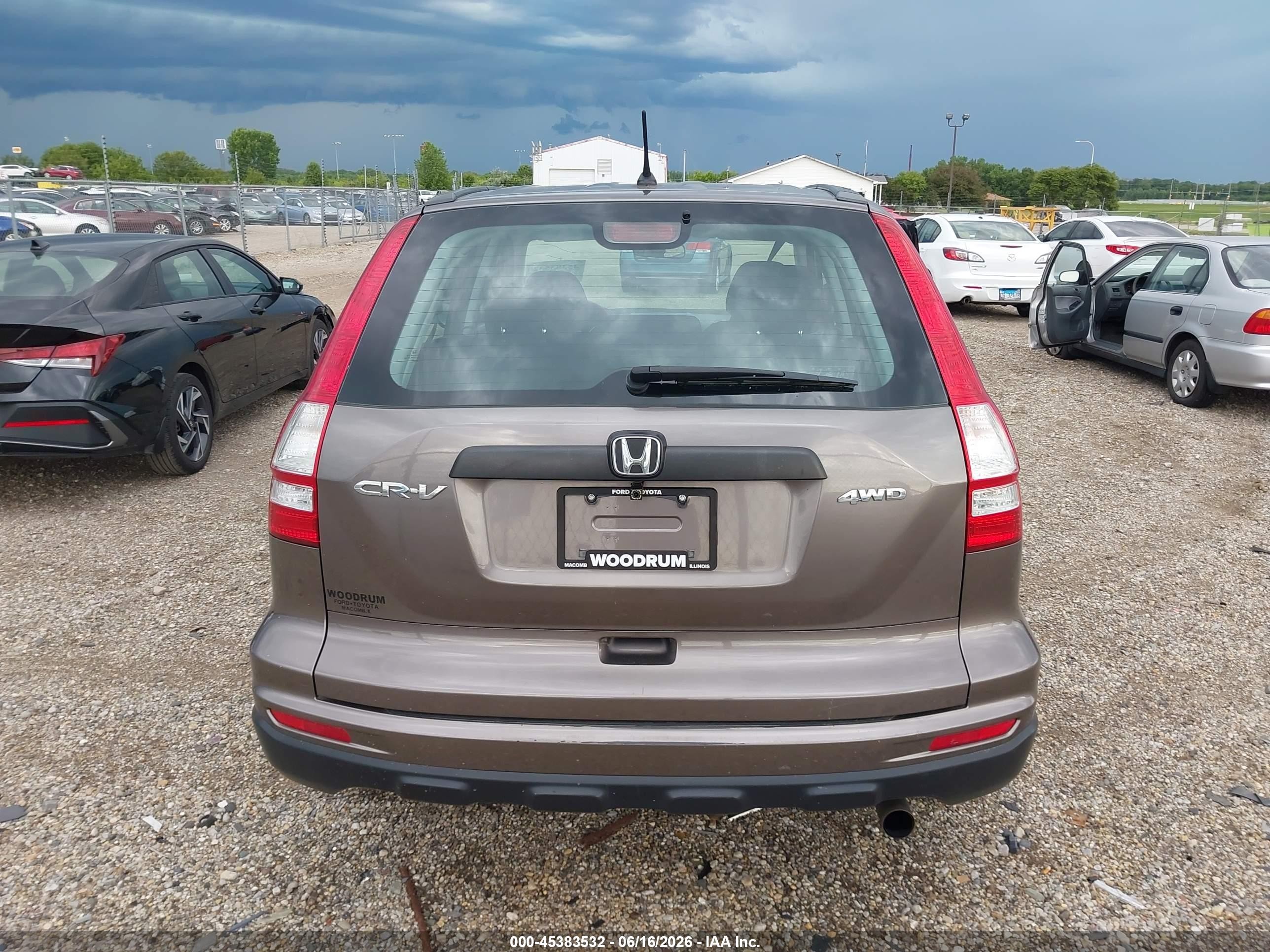 2011 Honda Cr-v Lx Gray vin: 5J6RE4H36BL066756
