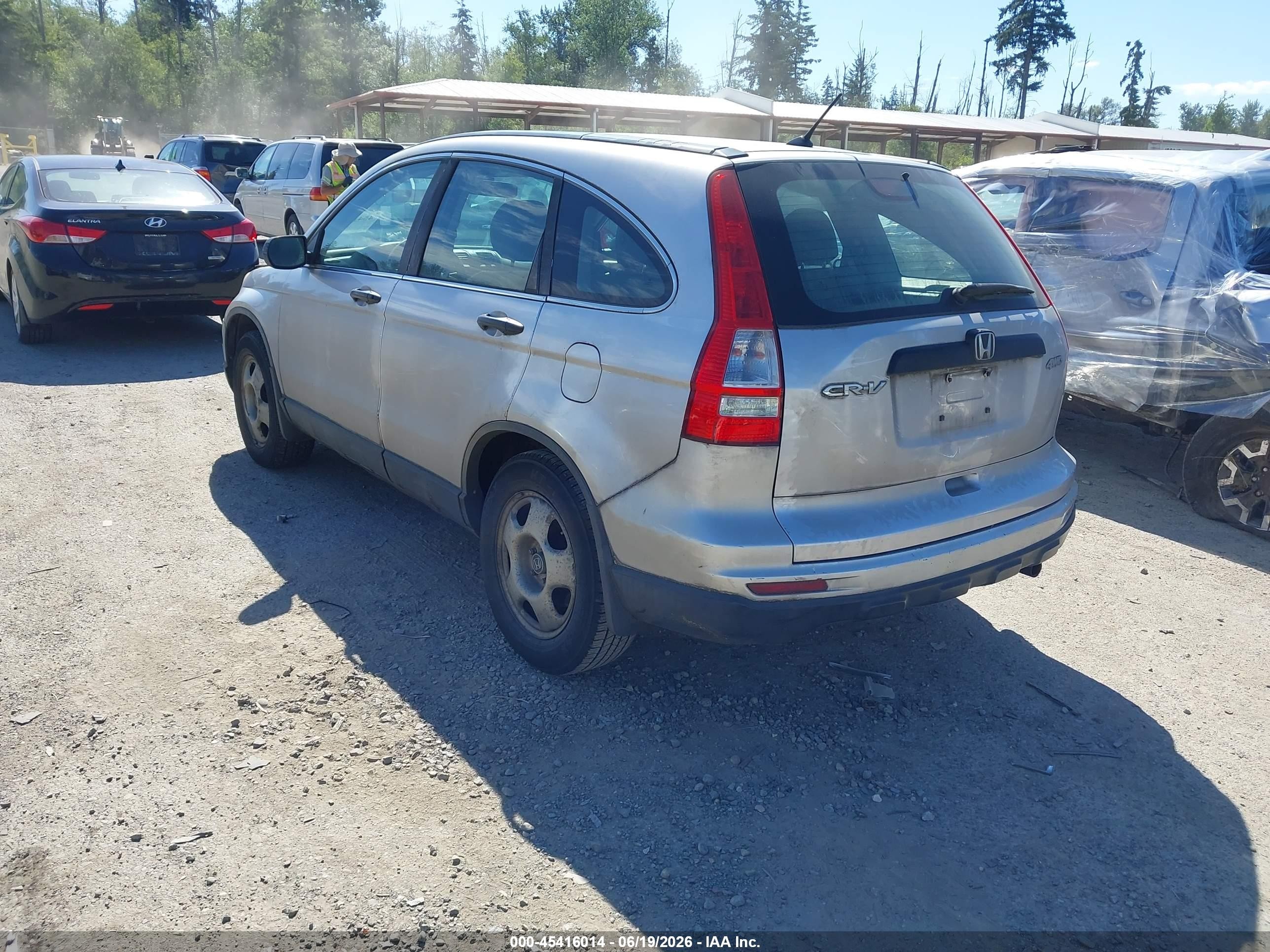 2011 Honda Cr-v Lx Silver vin: 5J6RE4H36BL079555