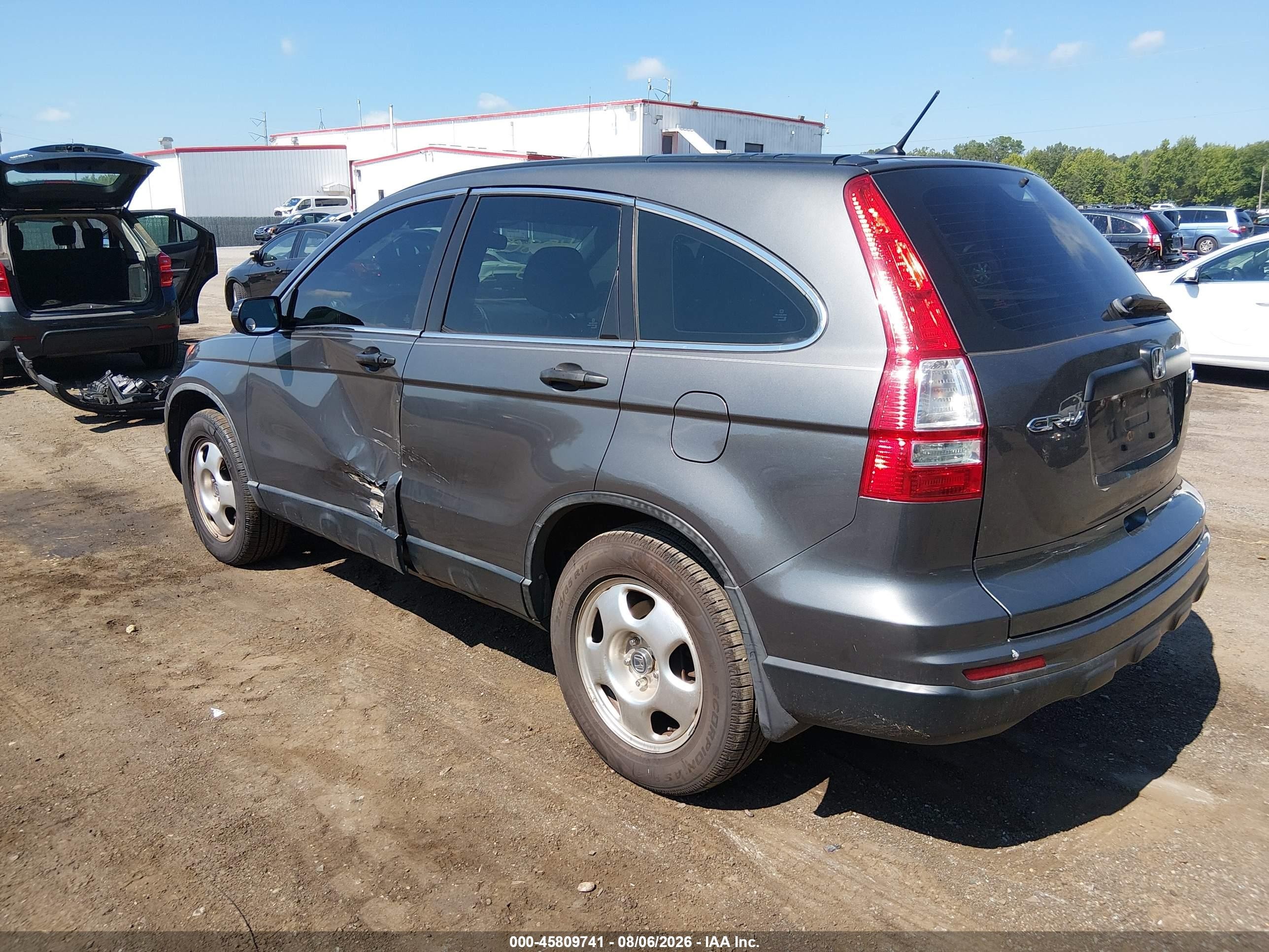 2011 Honda Cr-v Lx Gray vin: 5J6RE4H36BL086019