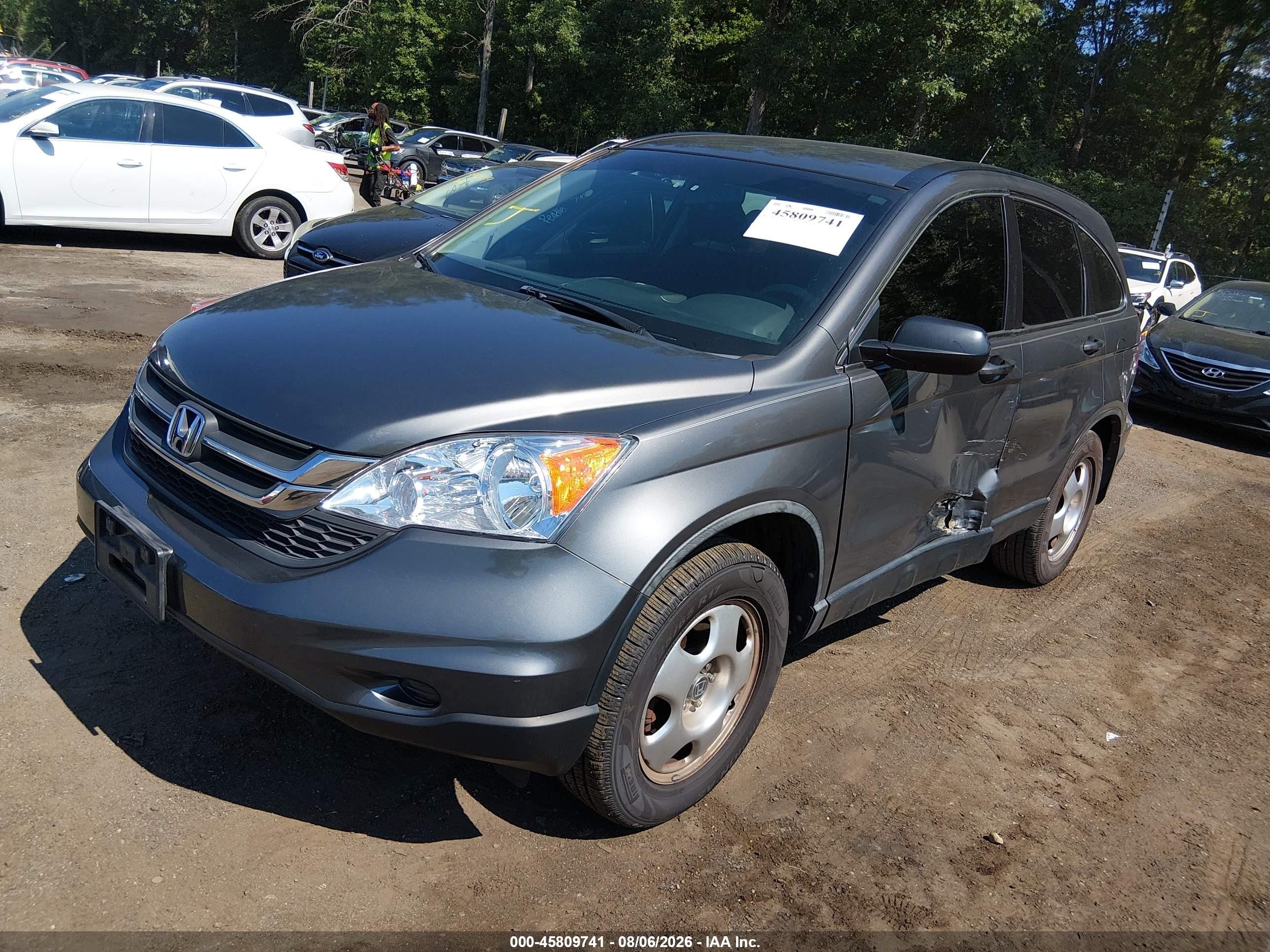 2011 Honda Cr-v Lx Gray vin: 5J6RE4H36BL086019