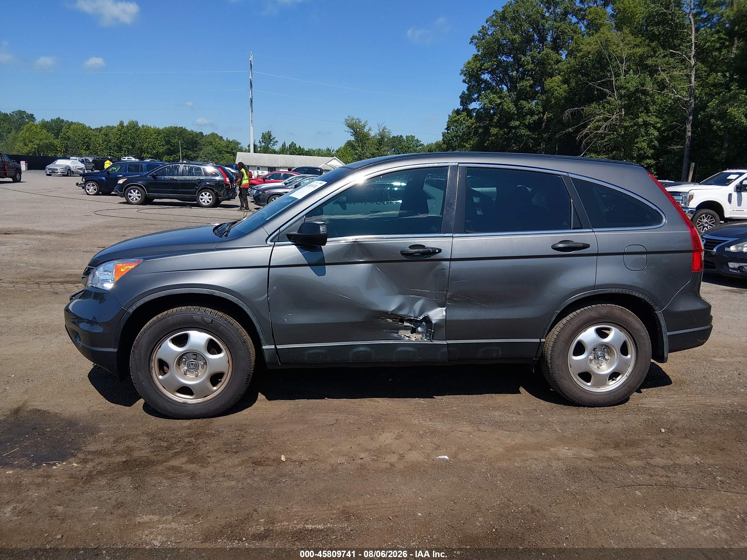 2011 Honda Cr-v Lx Gray vin: 5J6RE4H36BL086019