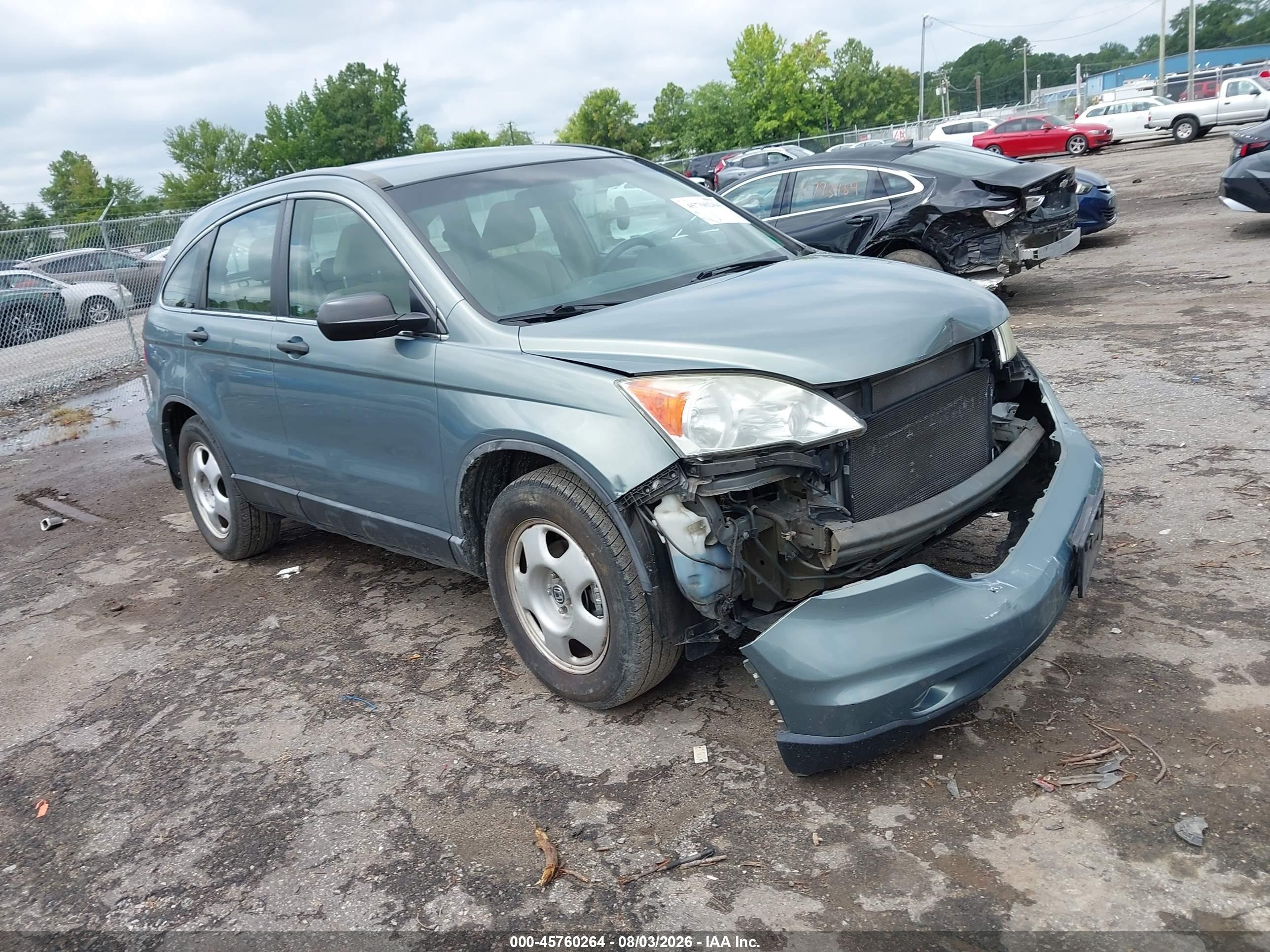 2011 Honda Cr-v Lx Teal vin: 5J6RE4H36BL093200