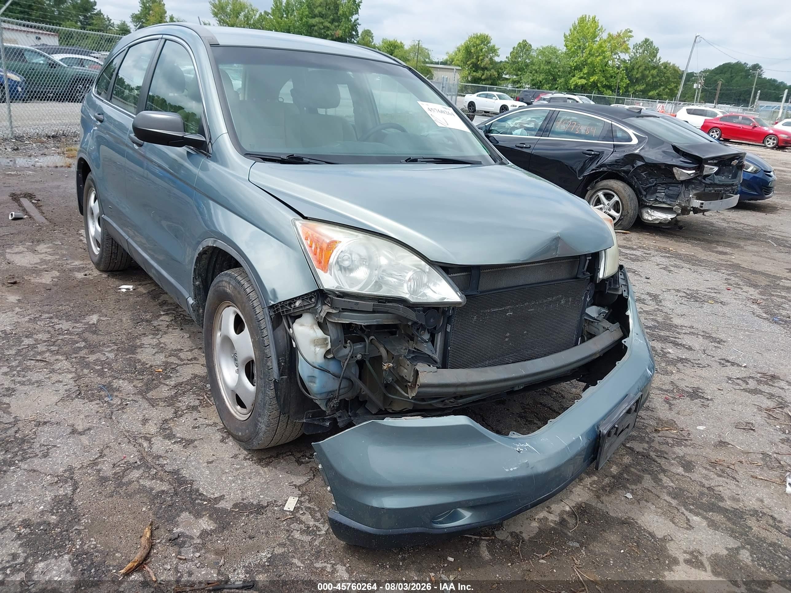 2011 Honda Cr-v Lx Teal vin: 5J6RE4H36BL093200