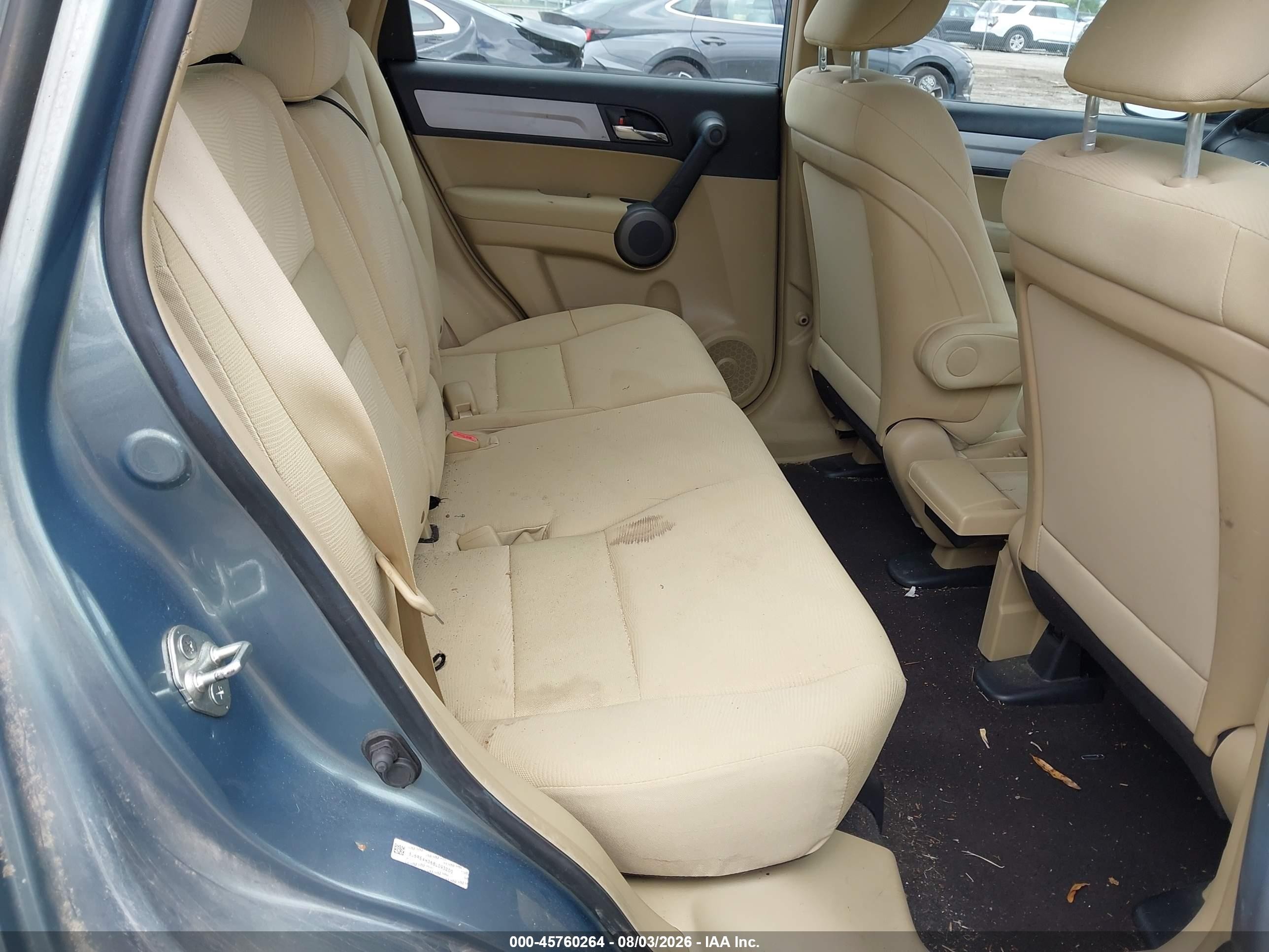 2011 Honda Cr-v Lx Teal vin: 5J6RE4H36BL093200