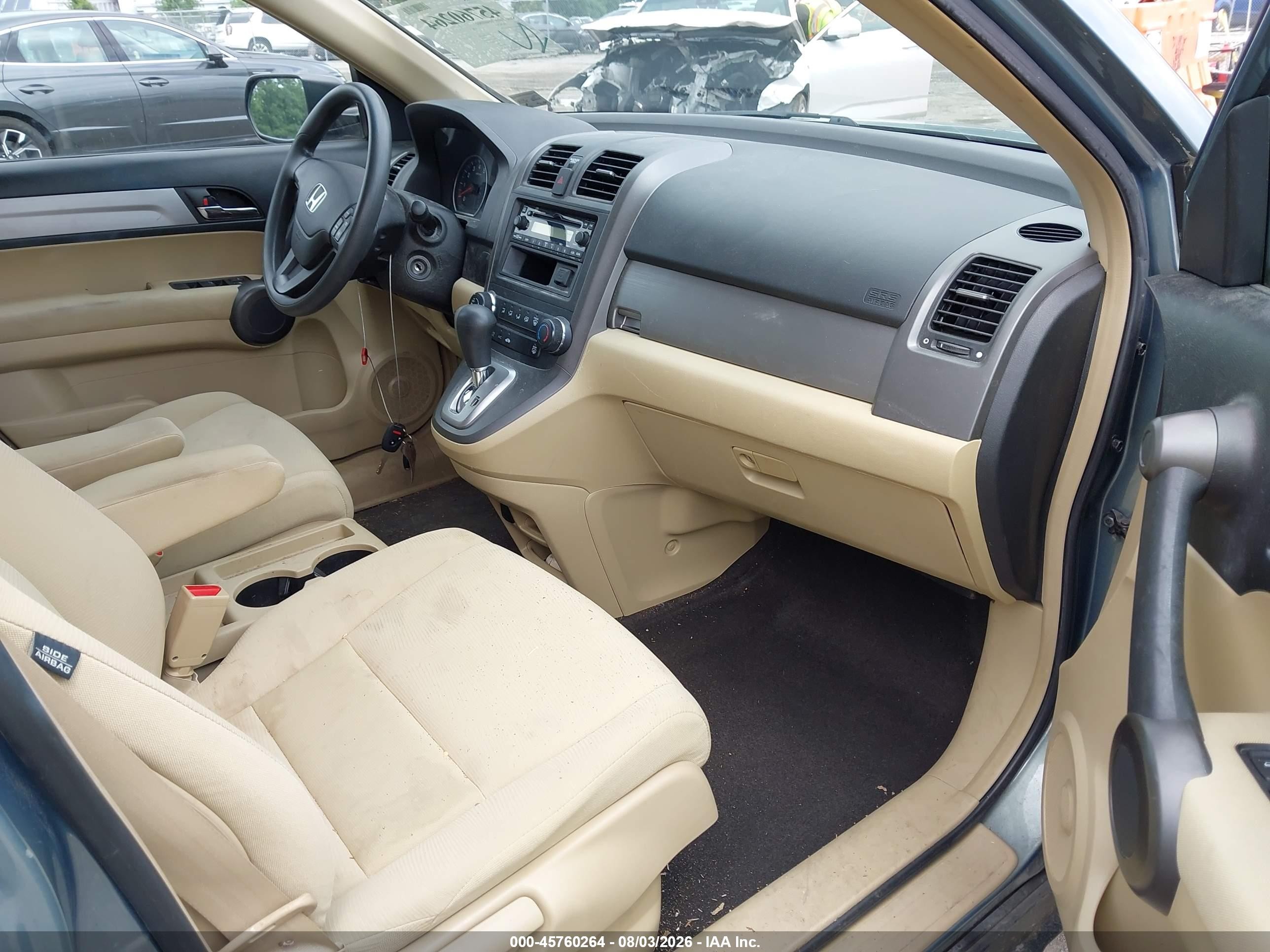 2011 Honda Cr-v Lx Teal vin: 5J6RE4H36BL093200