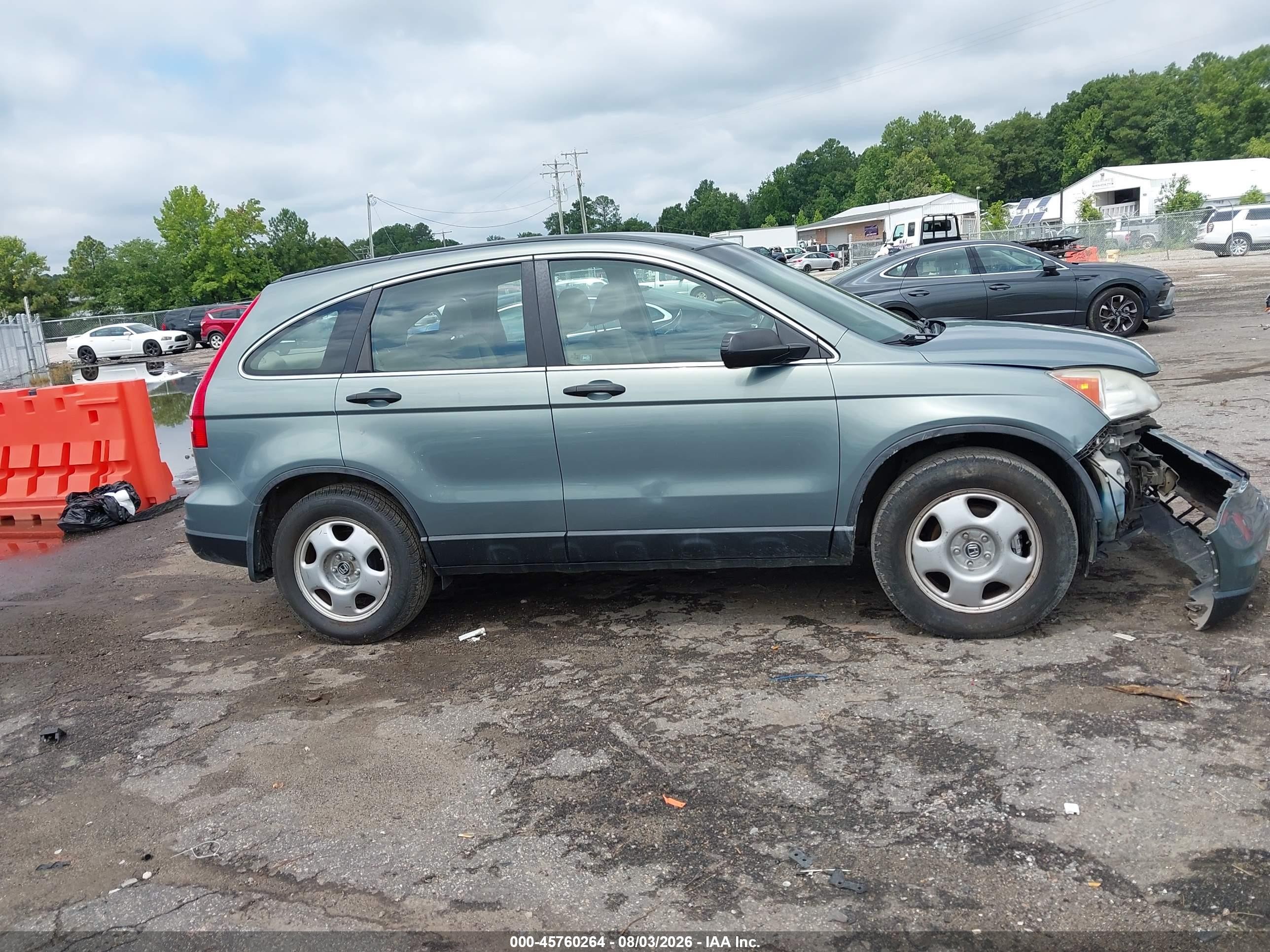 2011 Honda Cr-v Lx Teal vin: 5J6RE4H36BL093200