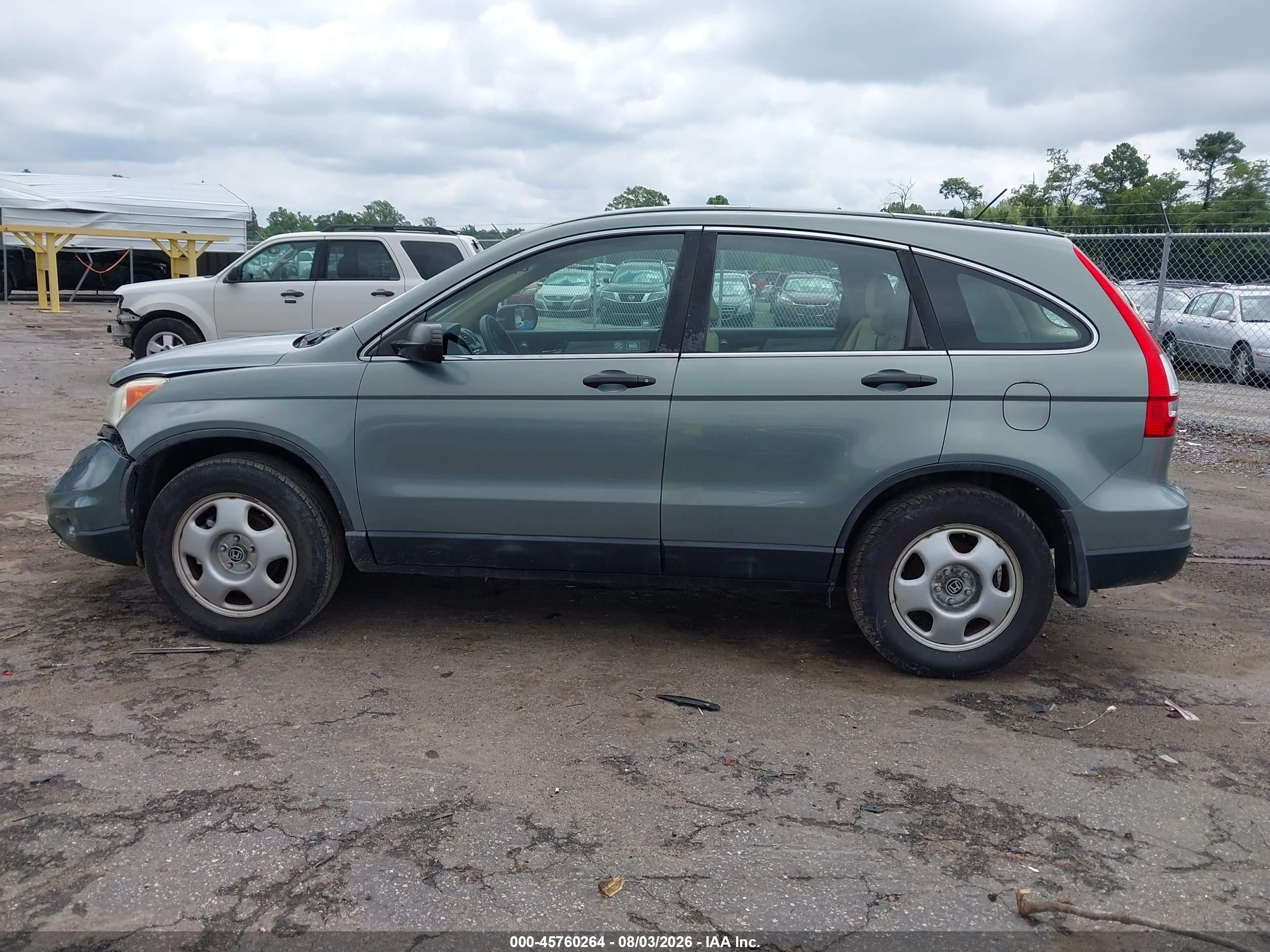 2011 Honda Cr-v Lx Teal vin: 5J6RE4H36BL093200