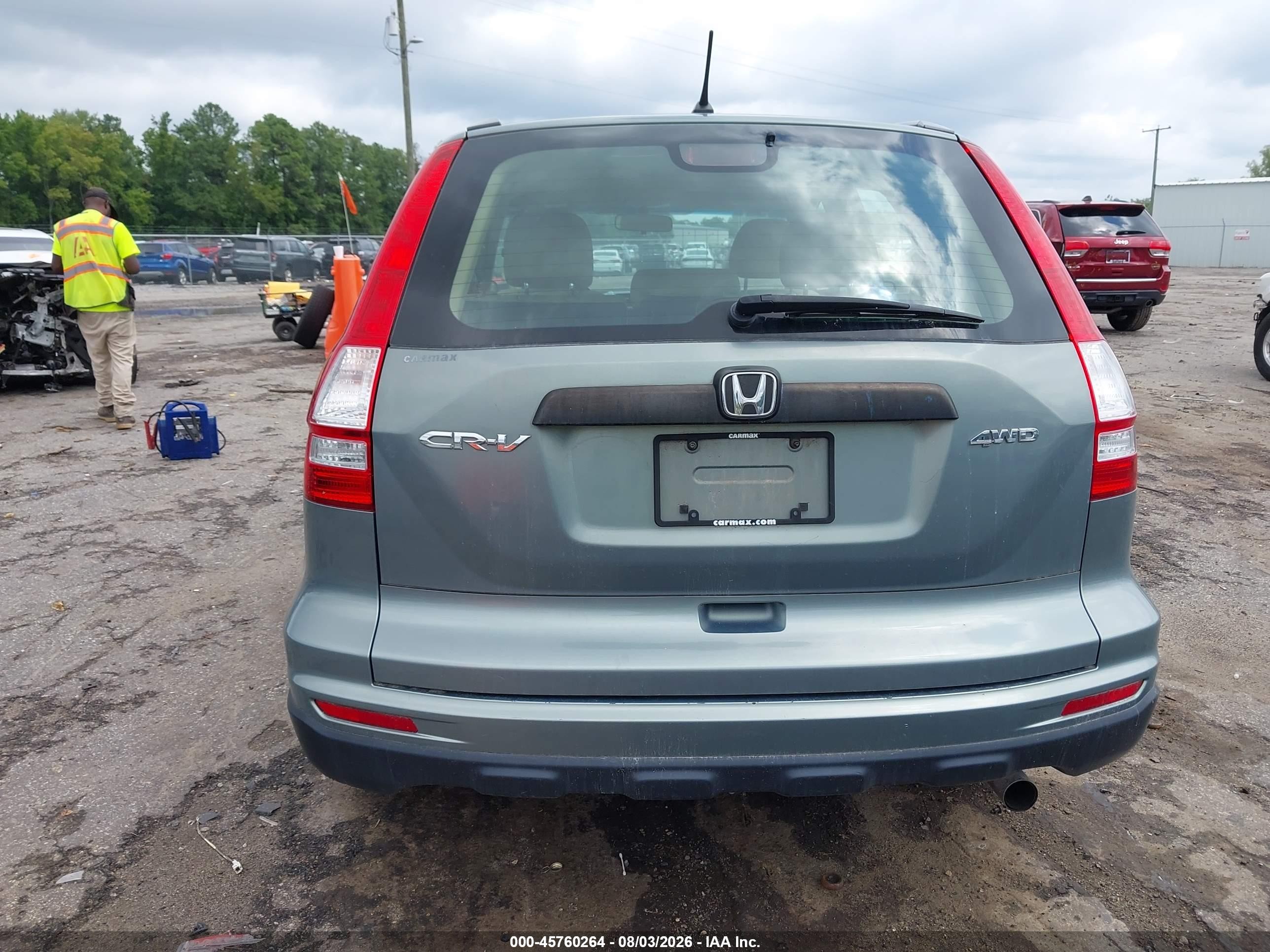 2011 Honda Cr-v Lx Teal vin: 5J6RE4H36BL093200