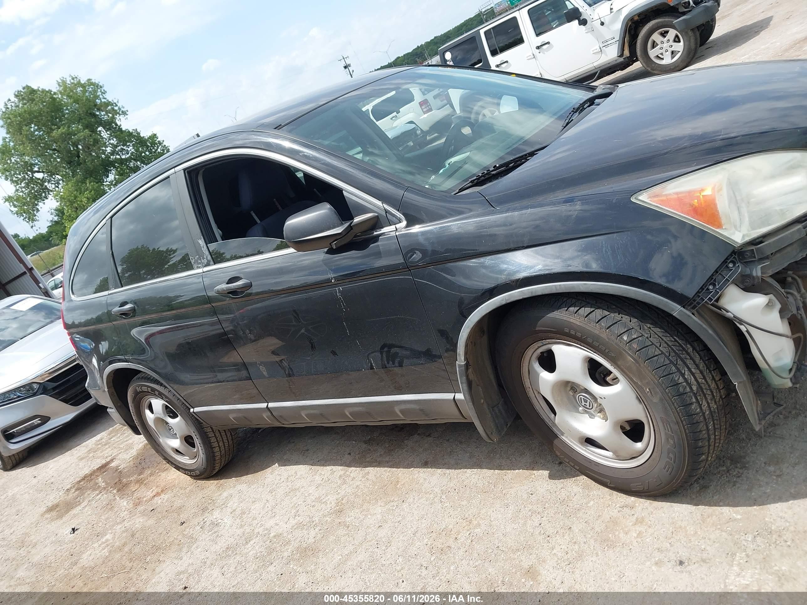 2011 Honda Cr-v Lx Black vin: 5J6RE4H36BL119536