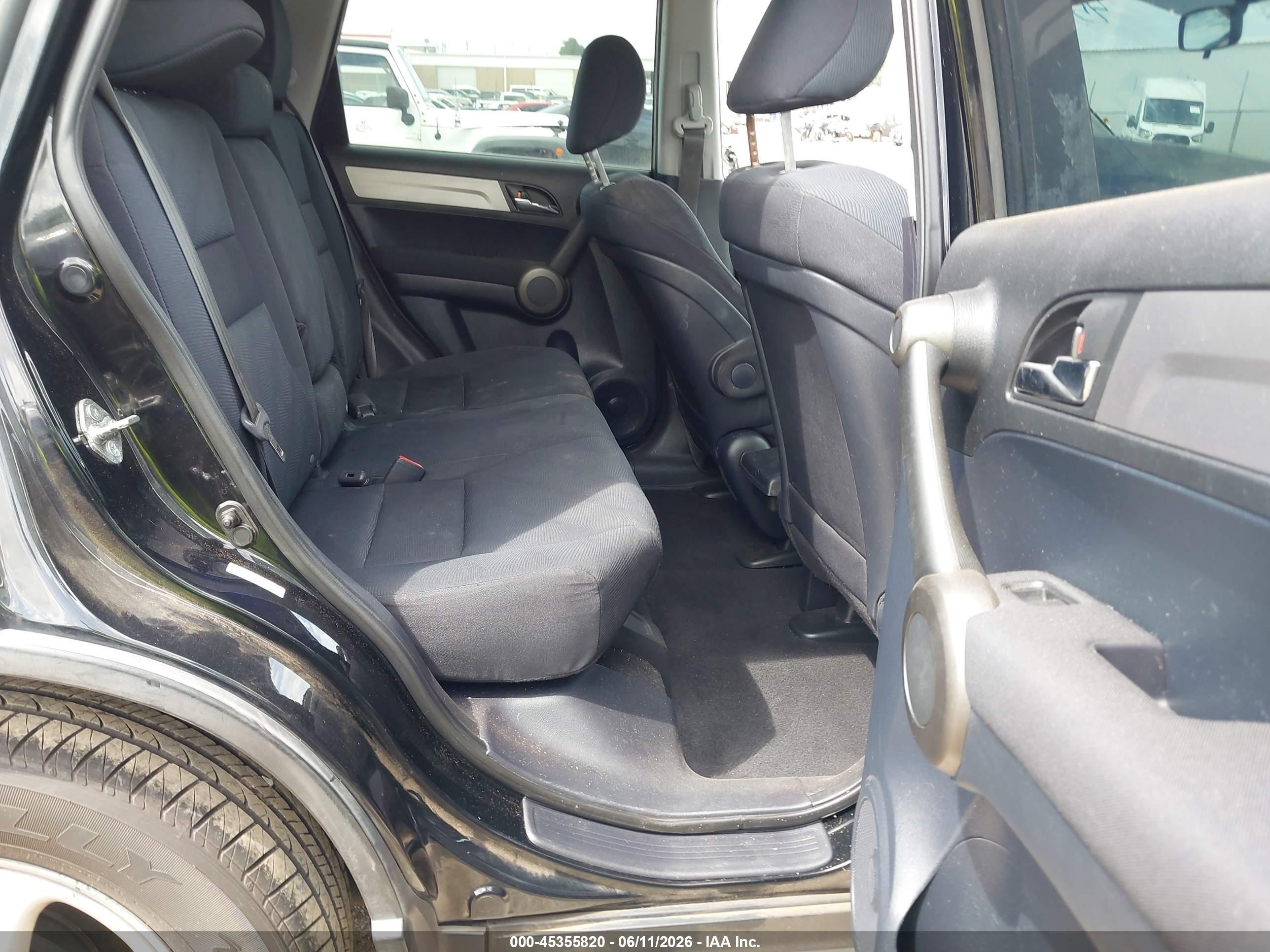 2011 Honda Cr-v Lx Black vin: 5J6RE4H36BL119536