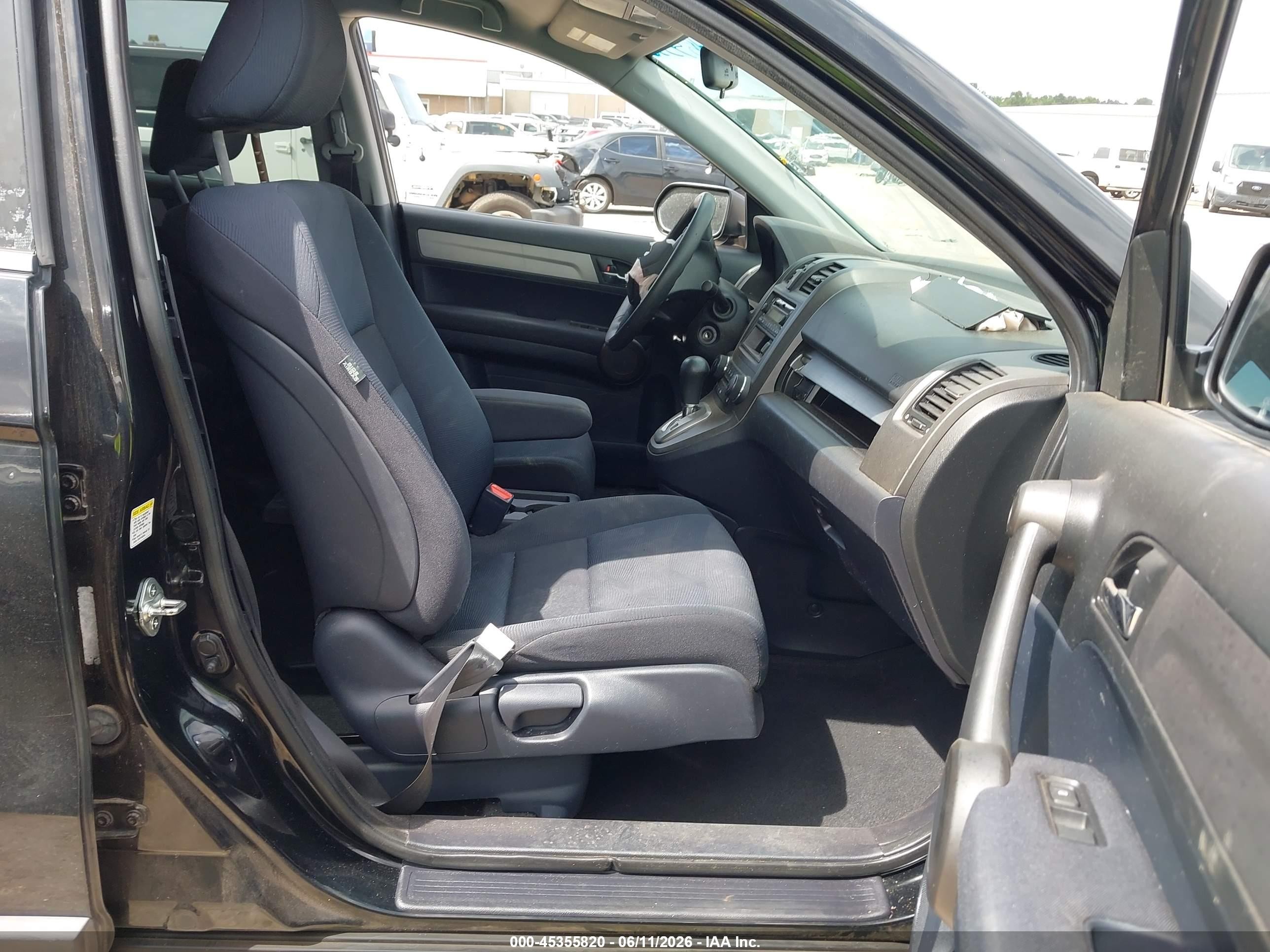 2011 Honda Cr-v Lx Black vin: 5J6RE4H36BL119536