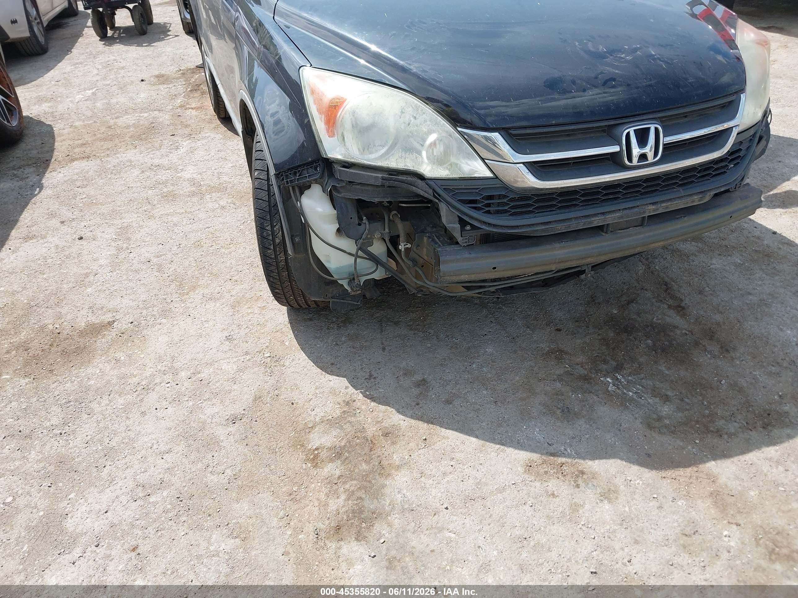 2011 Honda Cr-v Lx Black vin: 5J6RE4H36BL119536