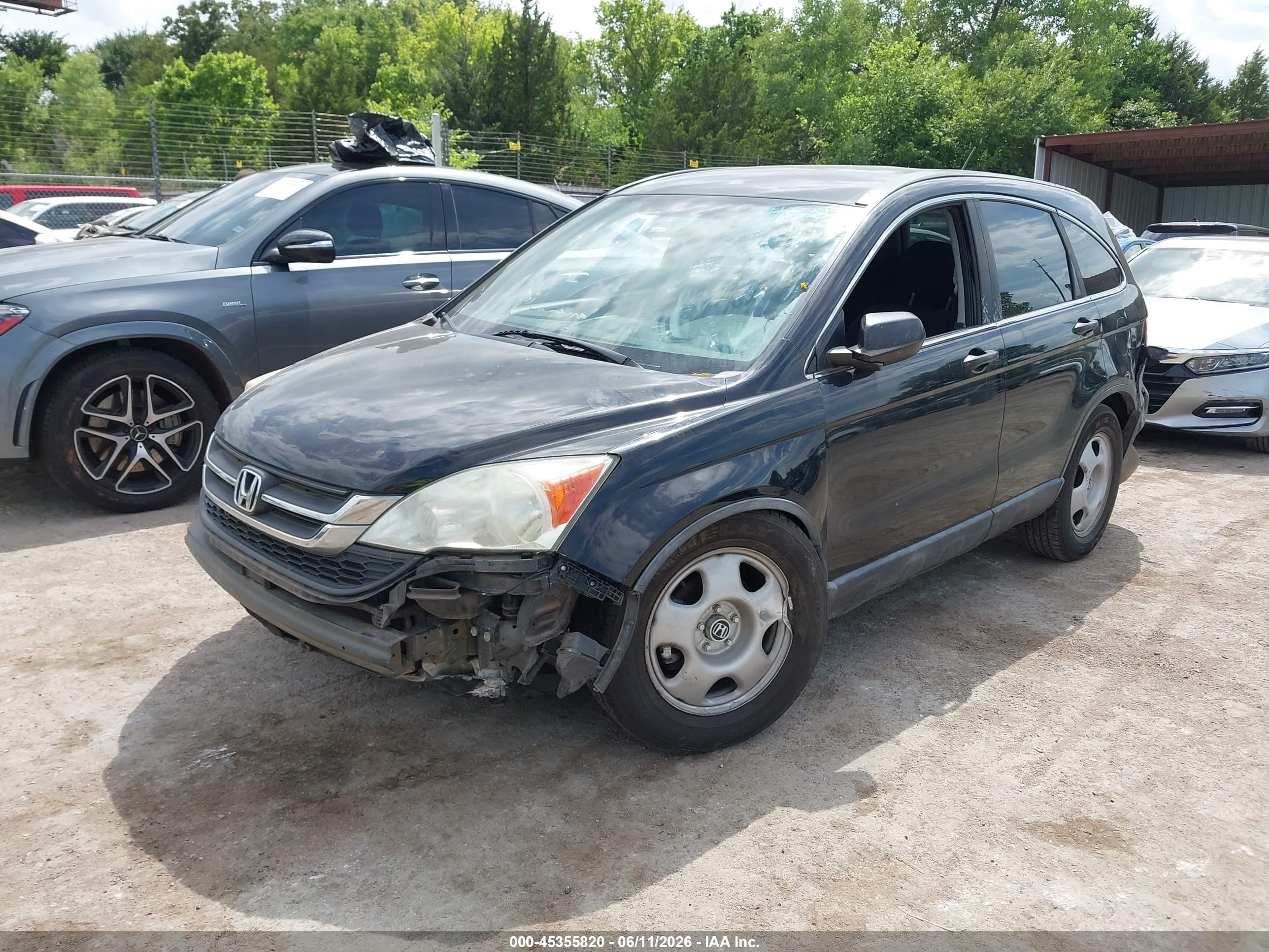 2011 Honda Cr-v Lx Black vin: 5J6RE4H36BL119536