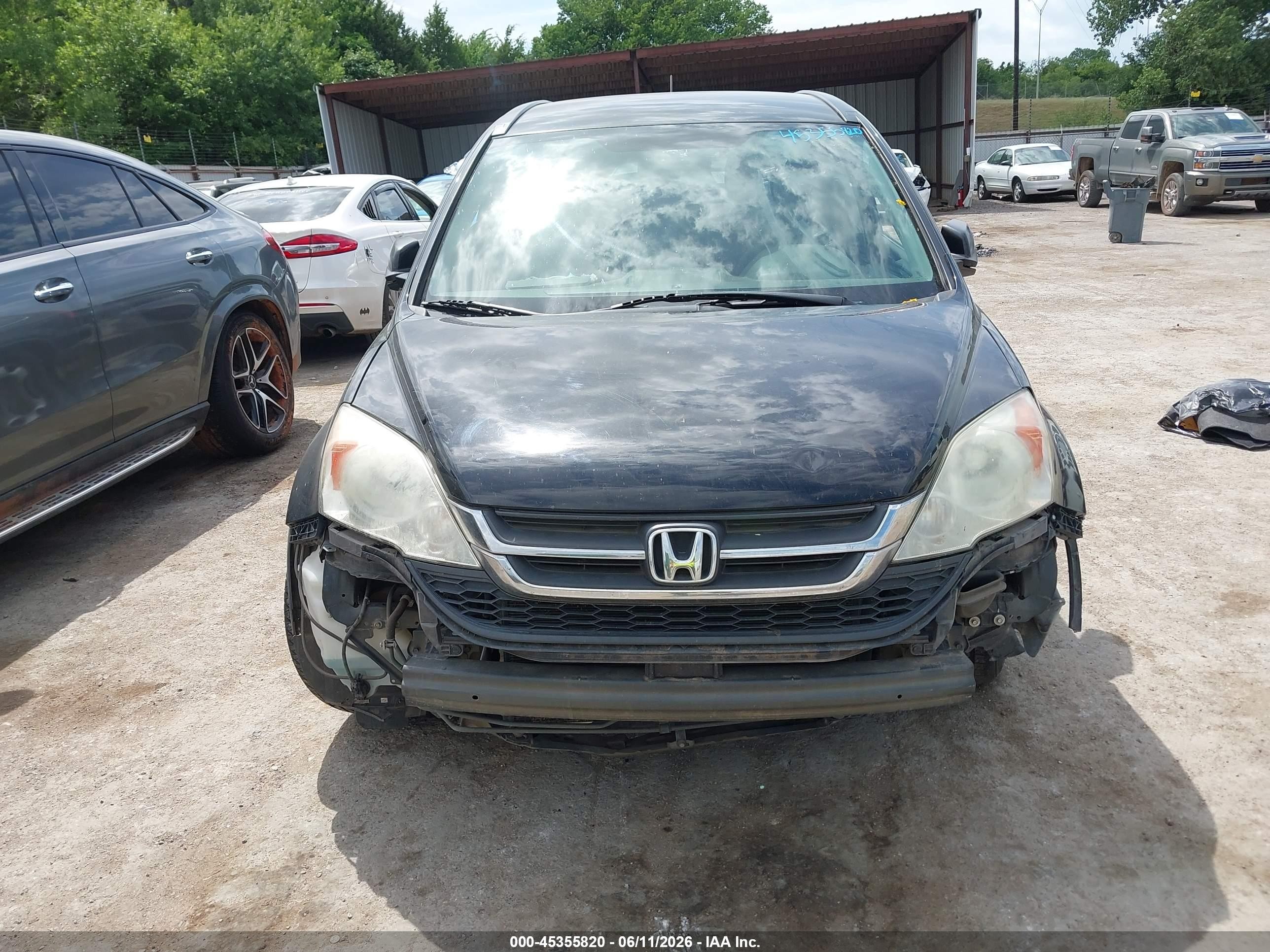 2011 Honda Cr-v Lx Black vin: 5J6RE4H36BL119536