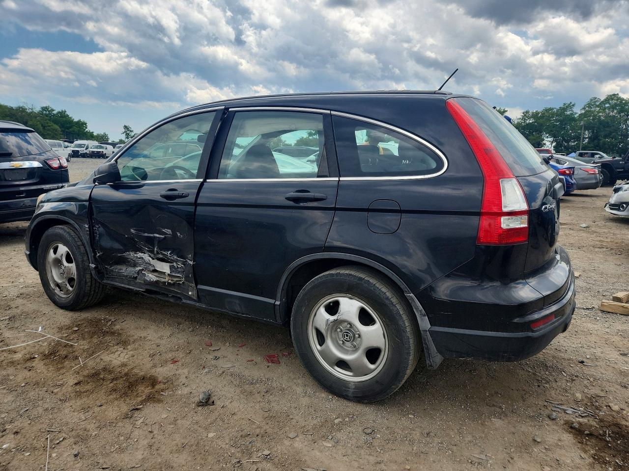 2010 Honda Cr-v Lx Black vin: 5J6RE4H37AL039662