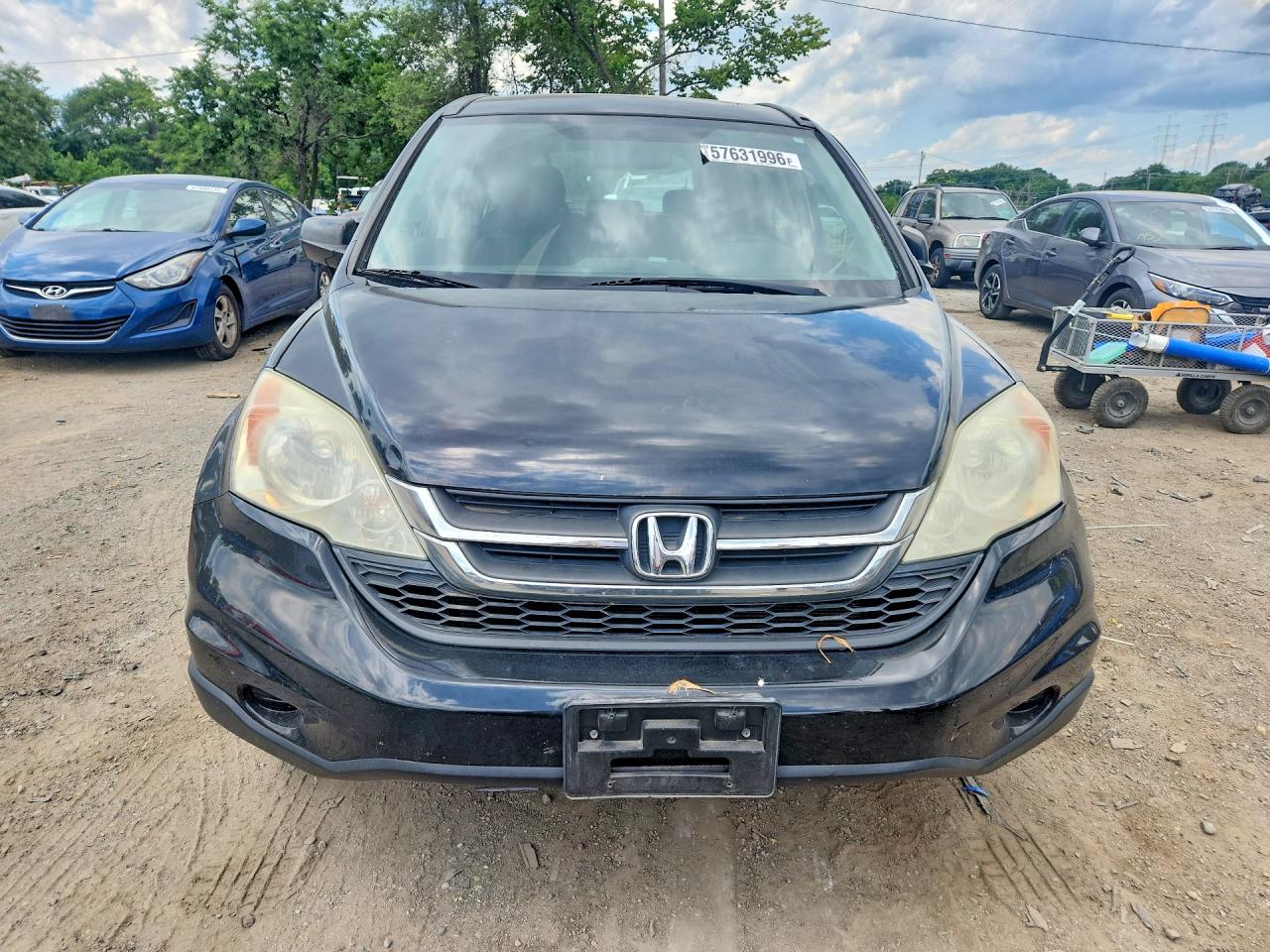 2010 Honda Cr-v Lx Black vin: 5J6RE4H37AL039662