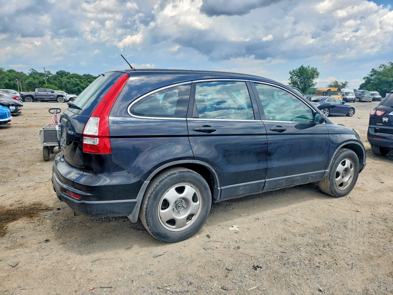2010 Honda Cr-v Lx Black vin: 5J6RE4H37AL039662