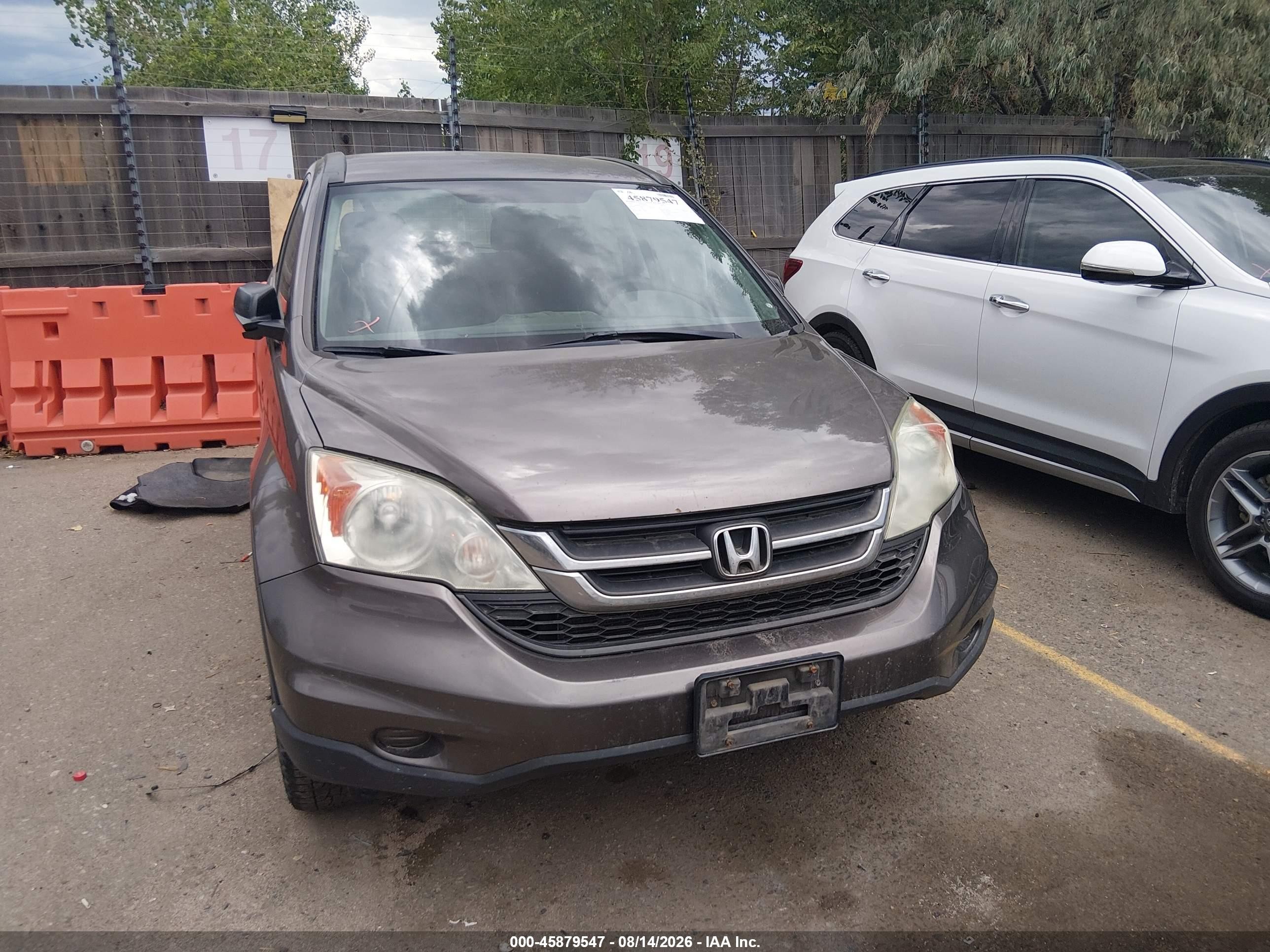 2010 Honda Cr-v Lx Gray vin: 5J6RE4H37AL085539