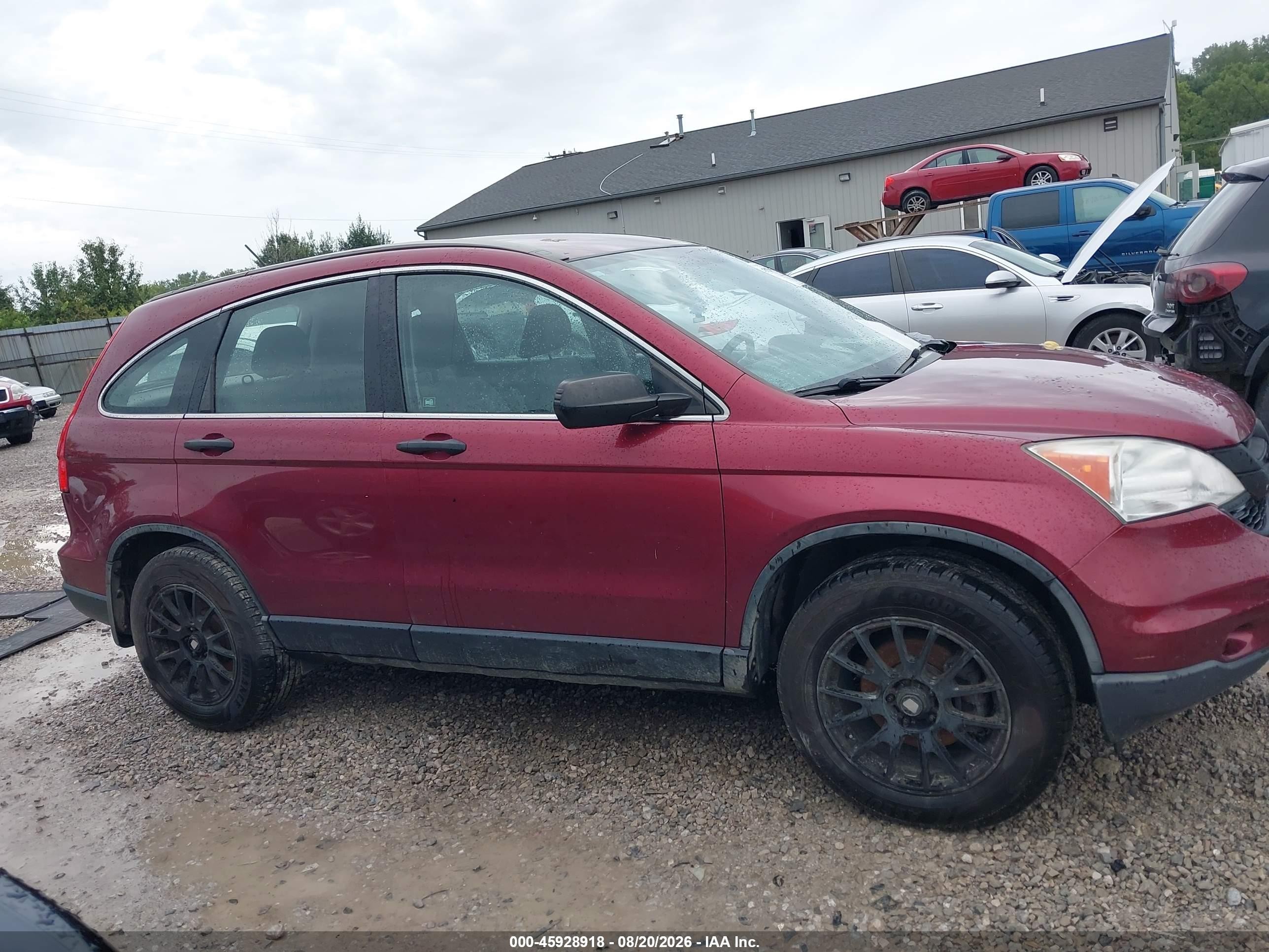2011 Honda Cr-v Lx Red vin: 5J6RE4H37BL059394