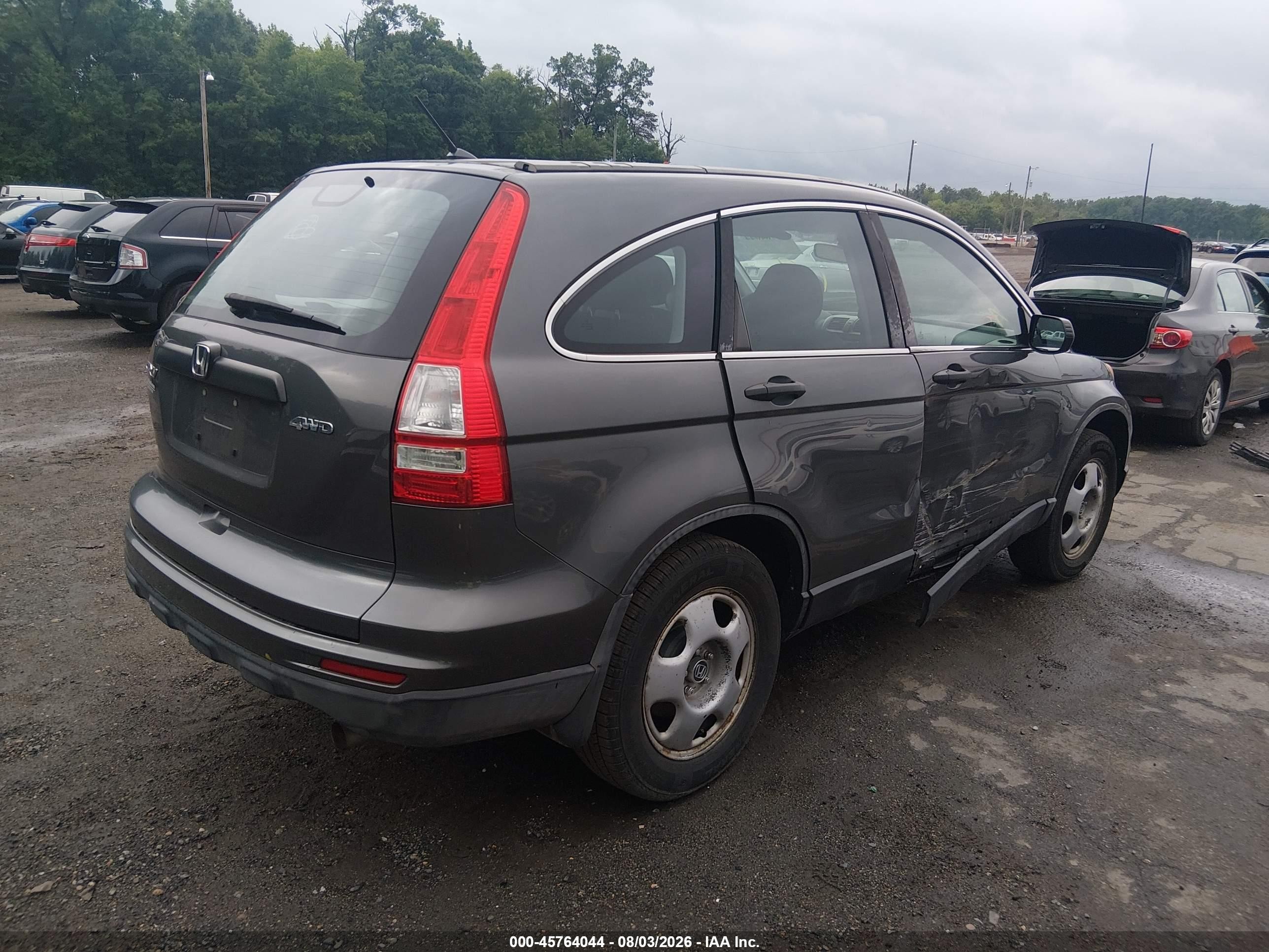 2011 Honda Cr-v Lx Gray vin: 5J6RE4H37BL087597