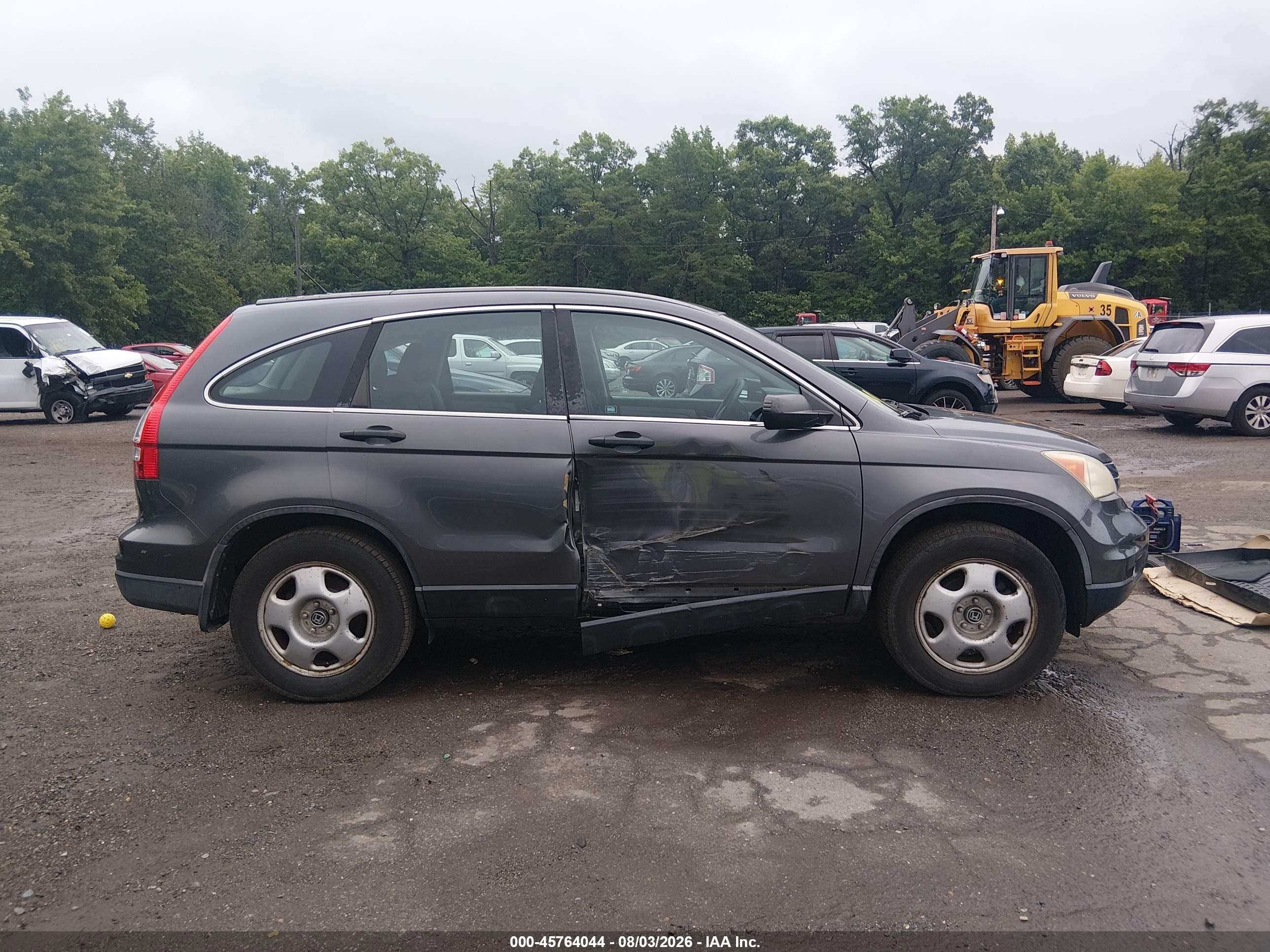2011 Honda Cr-v Lx Gray vin: 5J6RE4H37BL087597