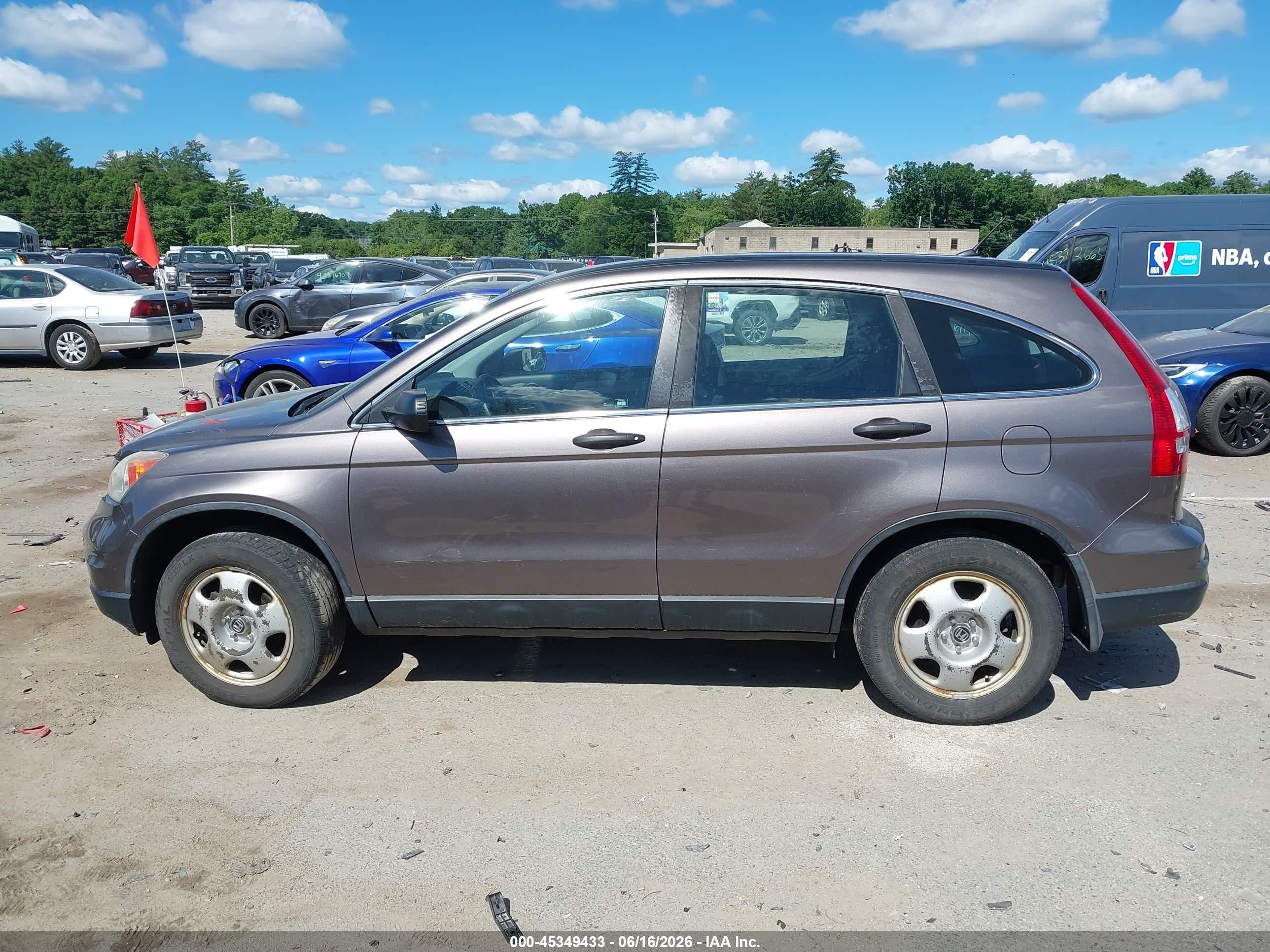 2011 Honda Cr-v Lx Gray vin: 5J6RE4H37BL109338