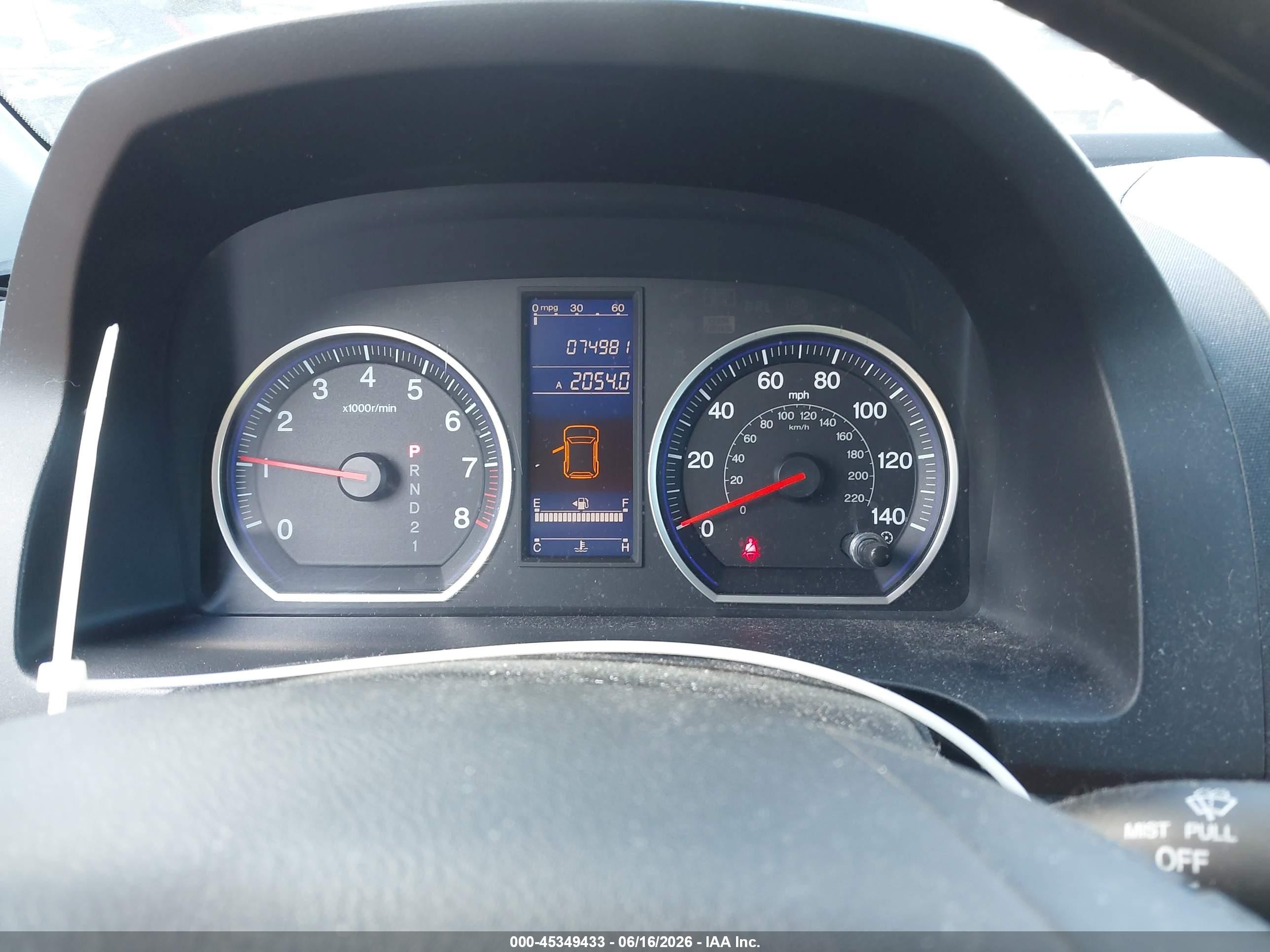 2011 Honda Cr-v Lx Gray vin: 5J6RE4H37BL109338
