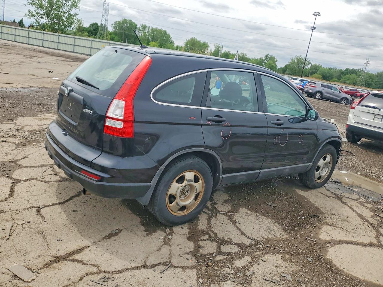 2010 Honda Cr-v Lx Black vin: 5J6RE4H38AL007903