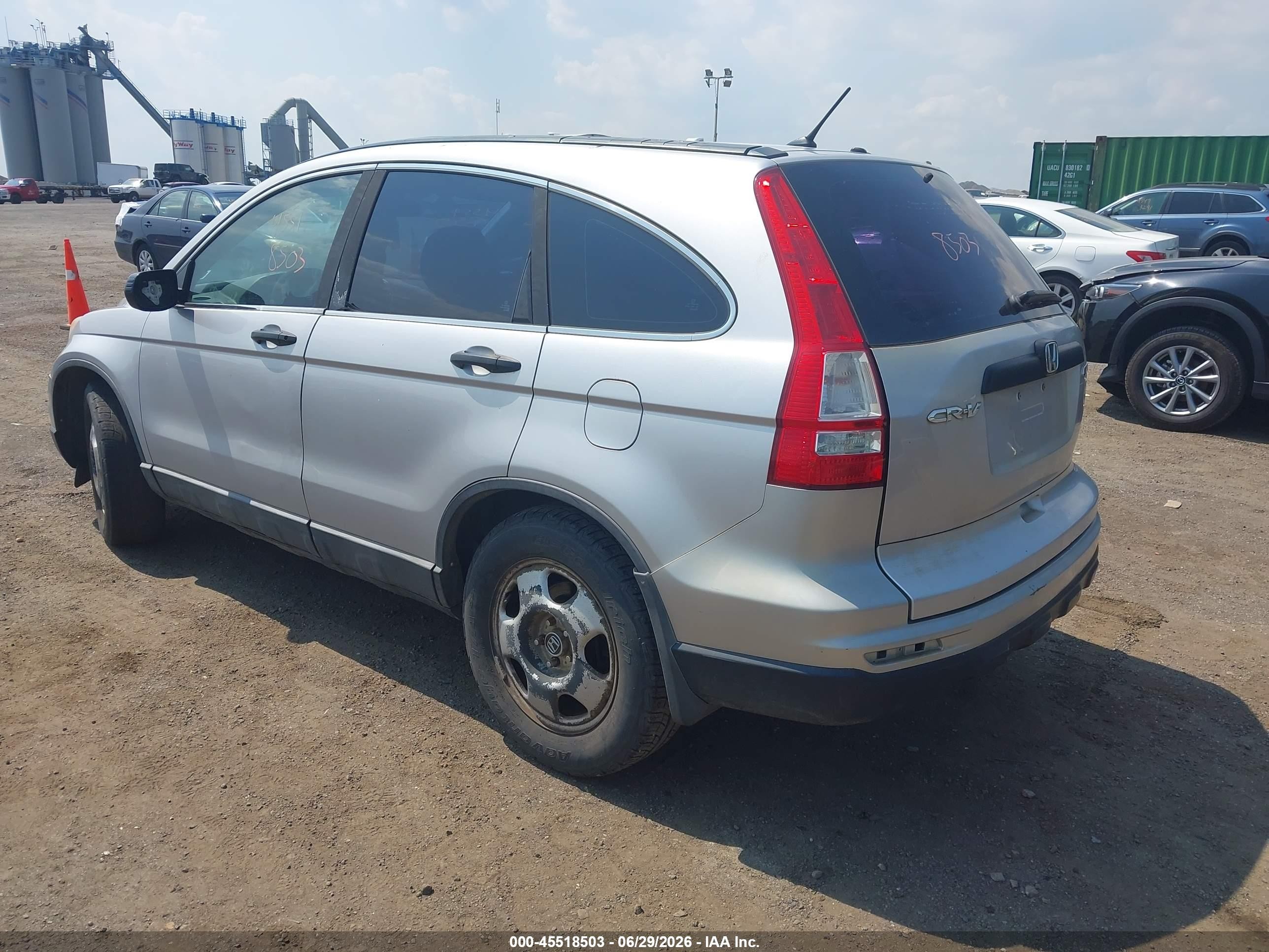 2010 Honda Cr-v Lx Silver vin: 5J6RE4H38AL017489