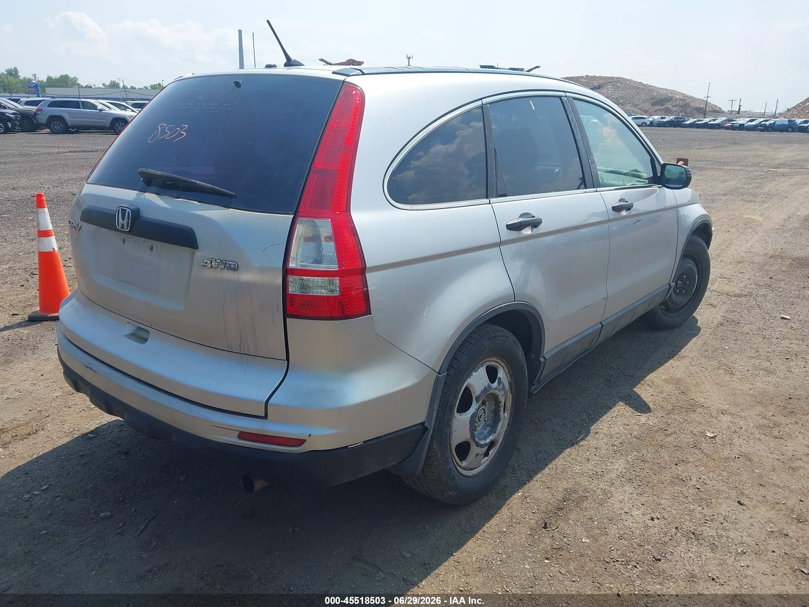 2010 Honda Cr-v Lx Silver vin: 5J6RE4H38AL017489