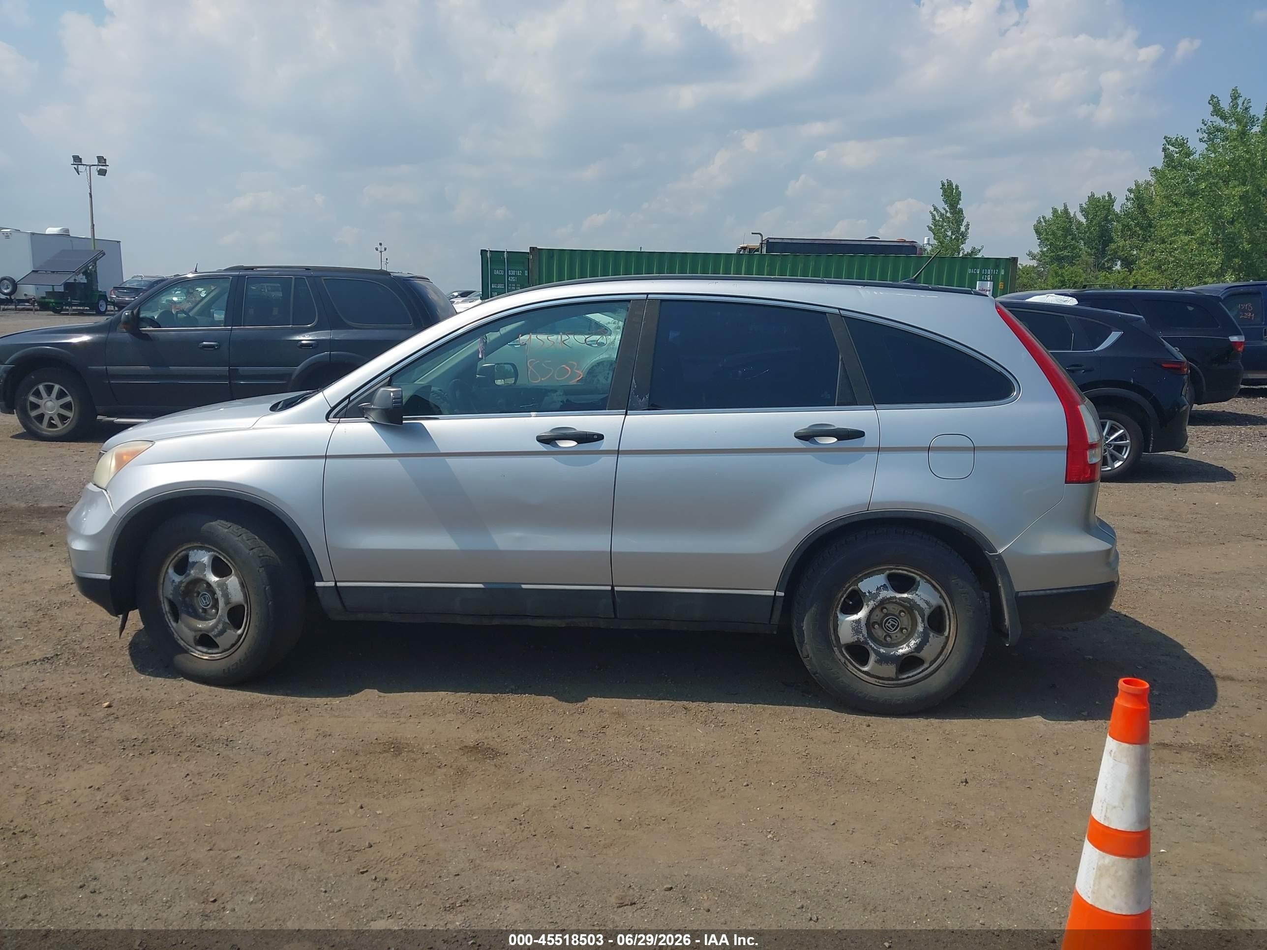 2010 Honda Cr-v Lx Silver vin: 5J6RE4H38AL017489