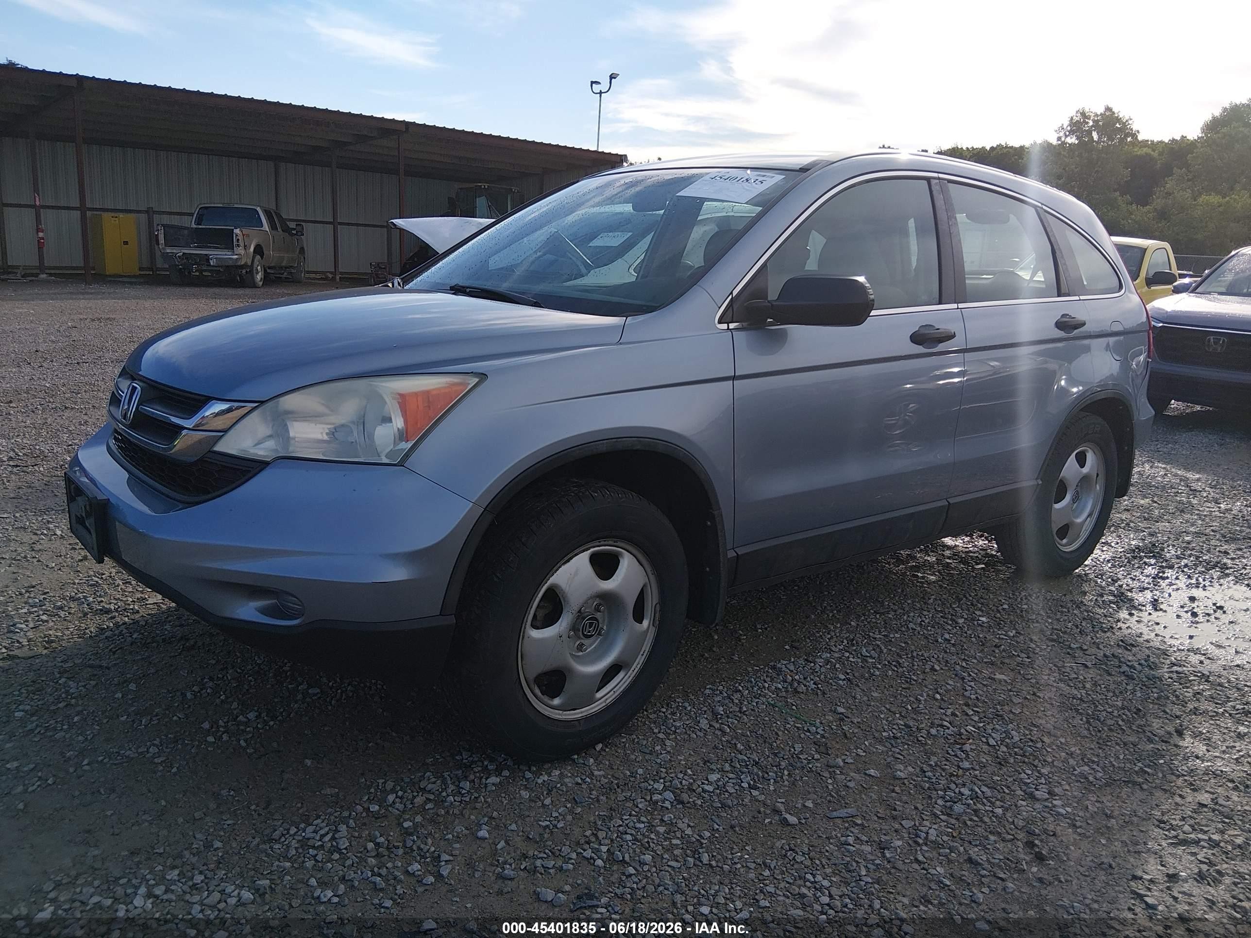 2010 Honda Cr-v Lx Light Blue vin: 5J6RE4H38AL028265