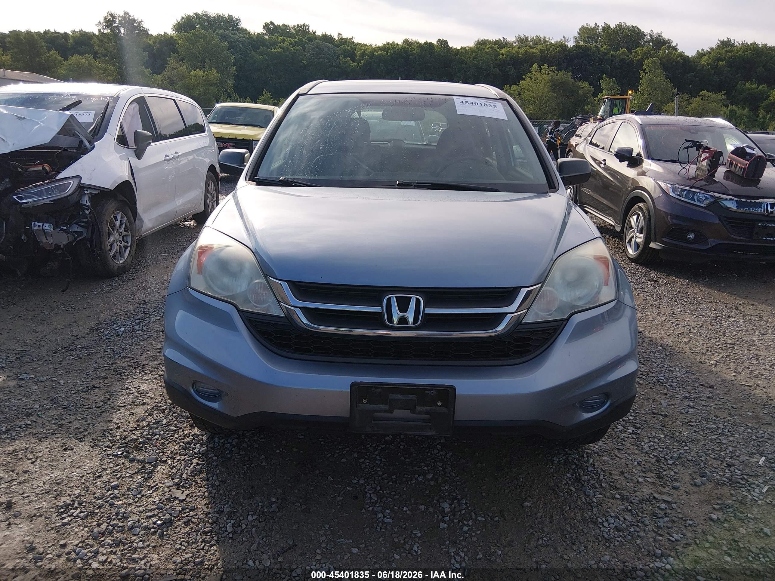 2010 Honda Cr-v Lx Light Blue vin: 5J6RE4H38AL028265