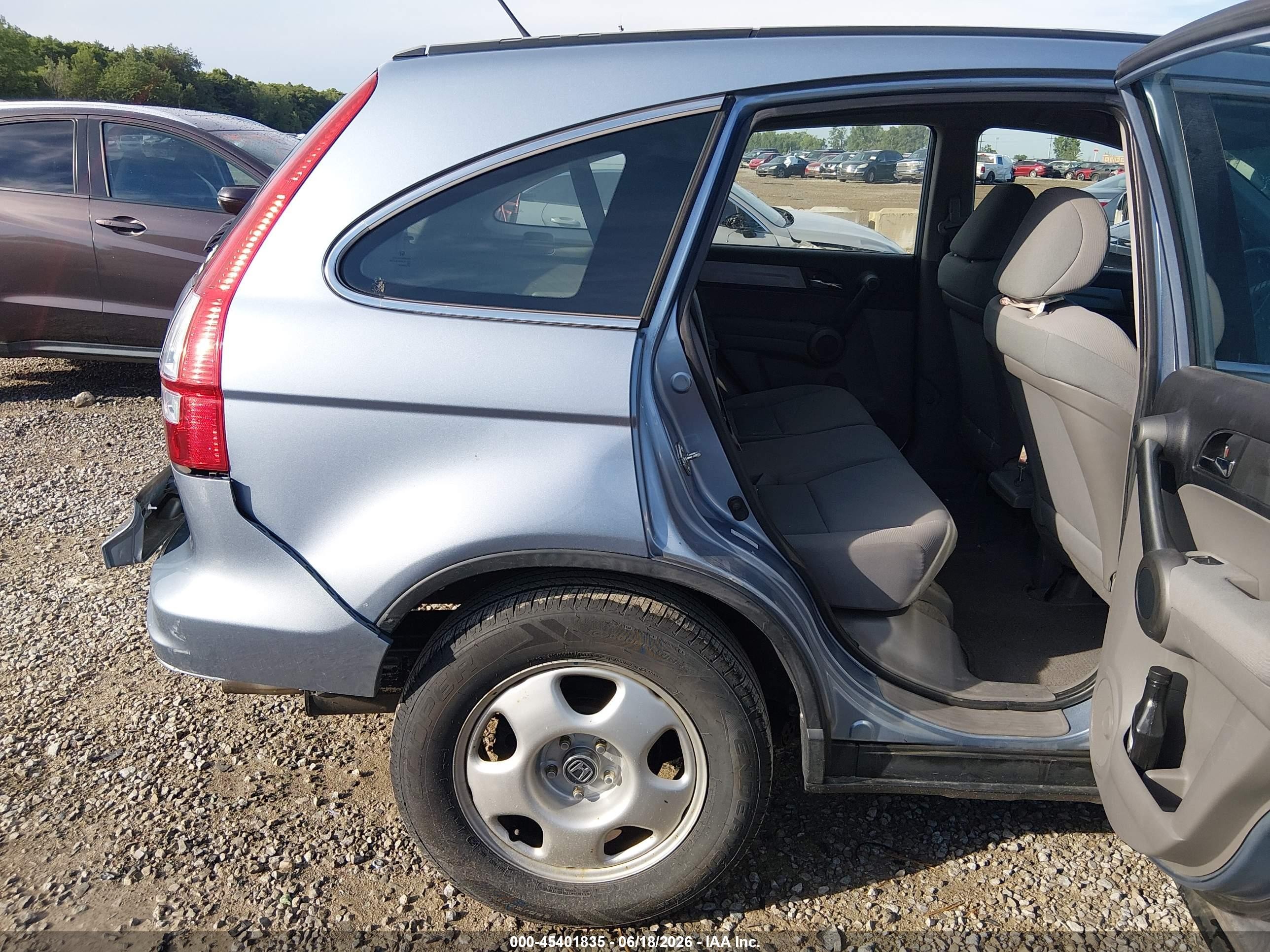 2010 Honda Cr-v Lx Light Blue vin: 5J6RE4H38AL028265