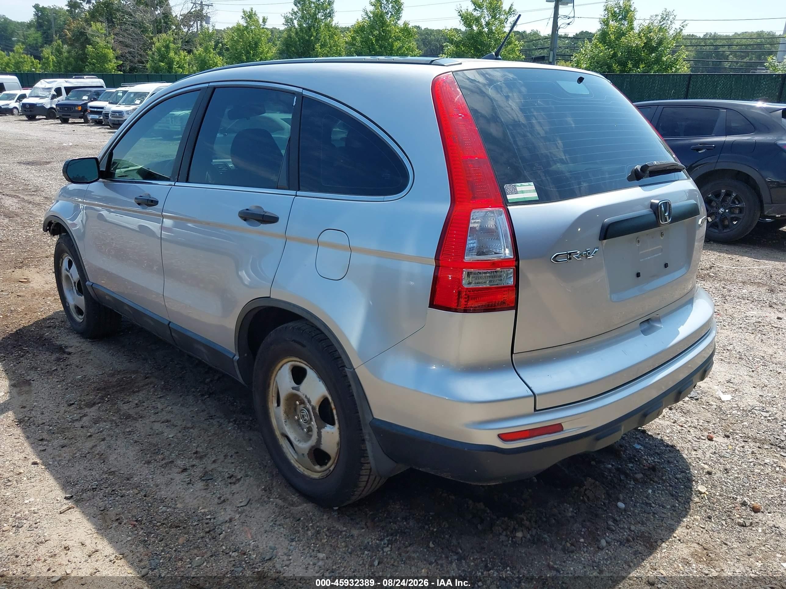 2010 Honda Cr-v Lx Gray vin: 5J6RE4H38AL035748