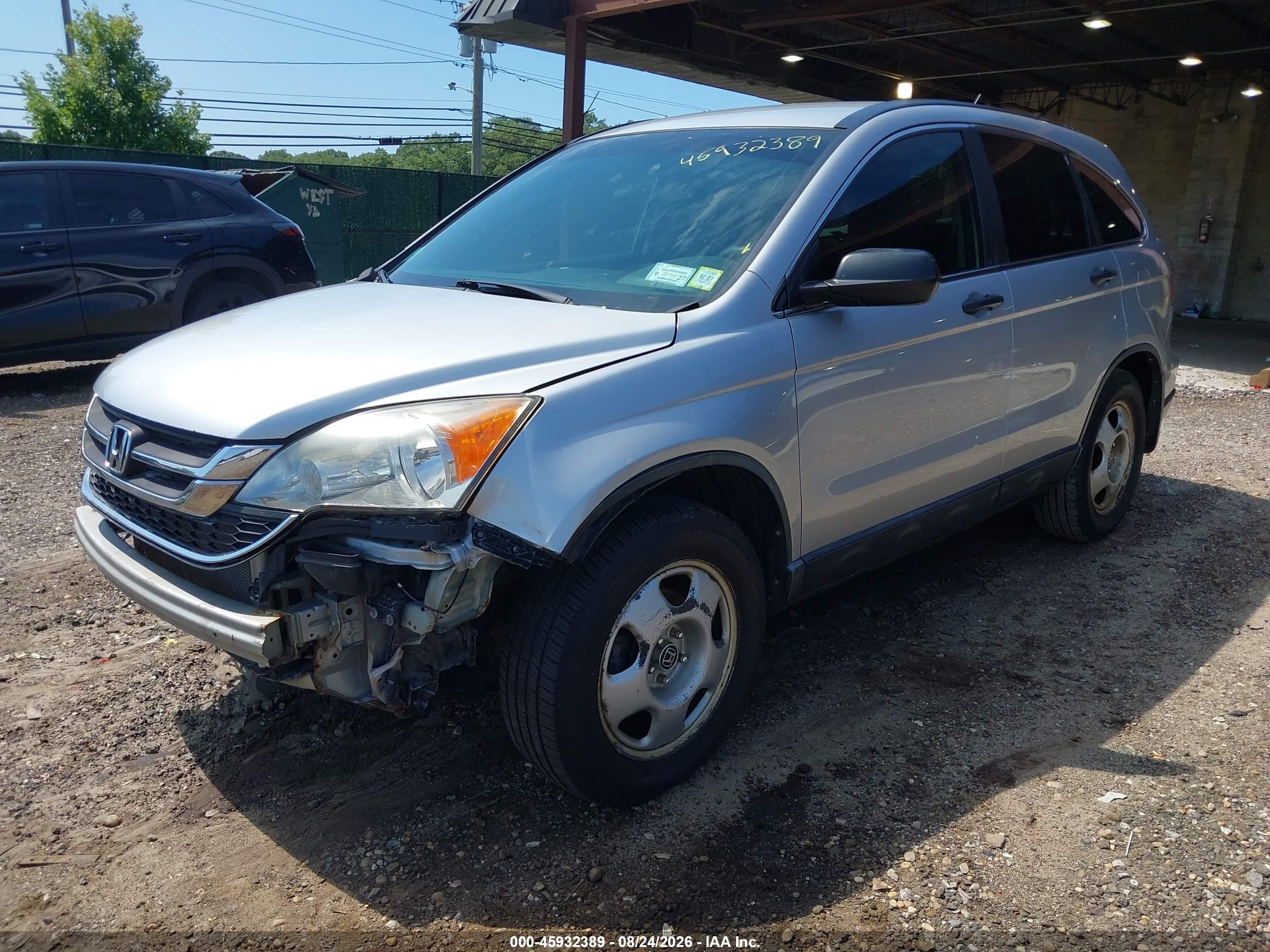 2010 Honda Cr-v Lx Gray vin: 5J6RE4H38AL035748