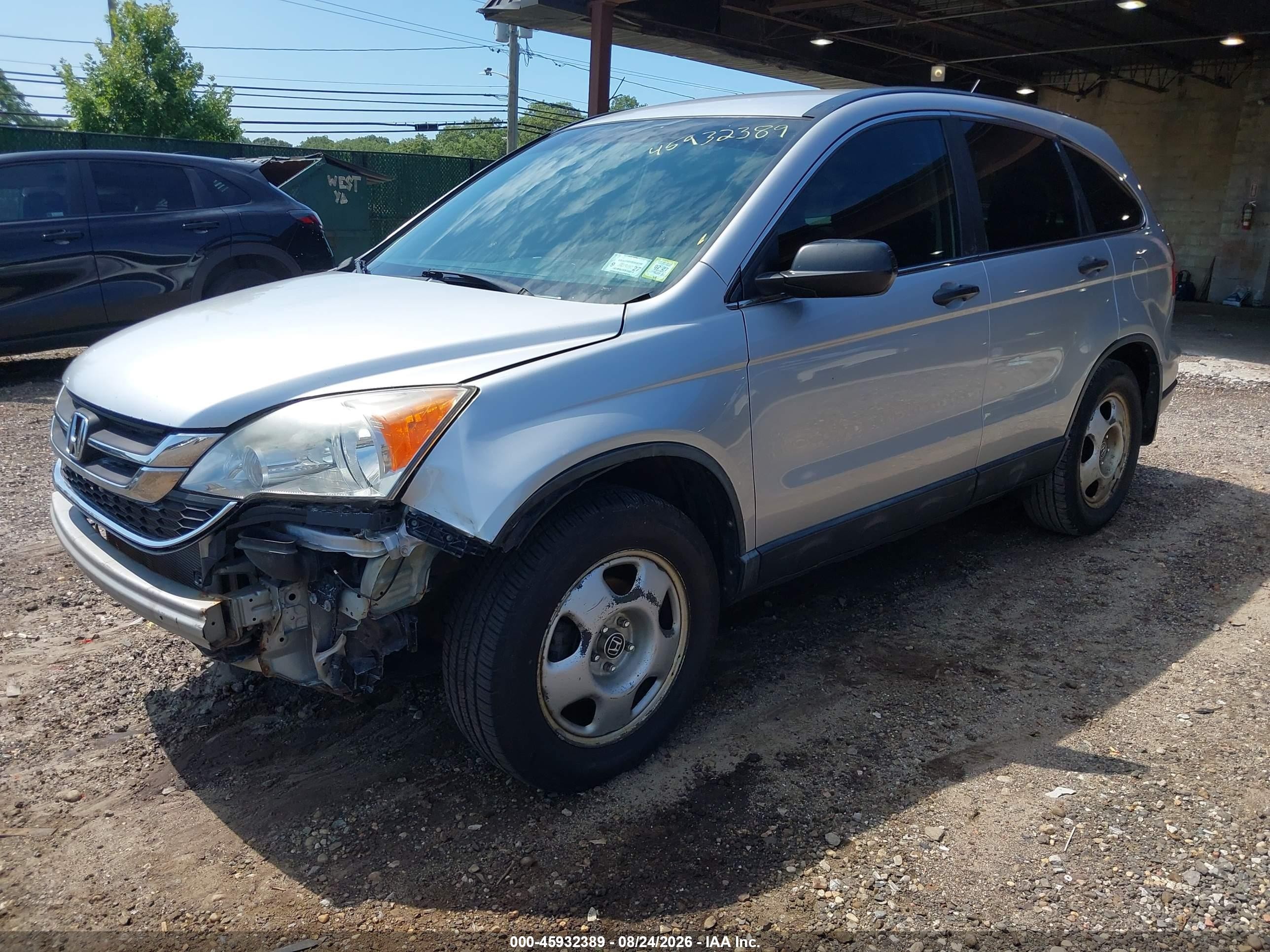 2010 Honda Cr-v Lx Gray vin: 5J6RE4H38AL035748