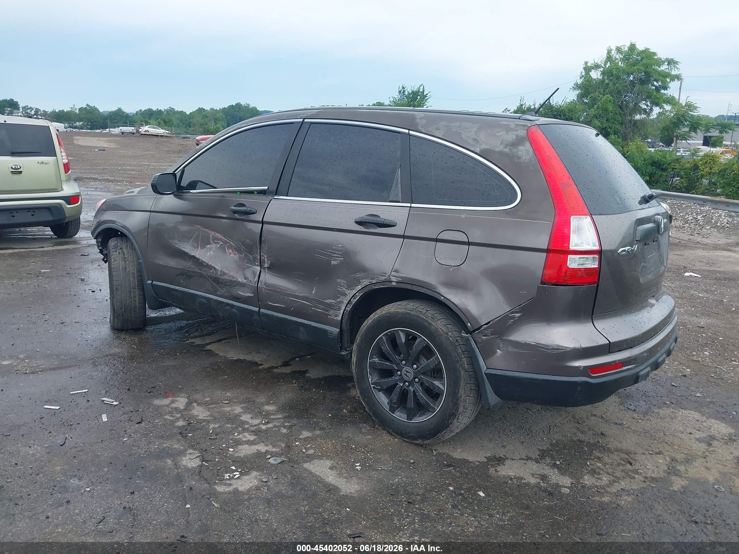 2010 Honda Cr-v Lx Gray vin: 5J6RE4H38AL067079