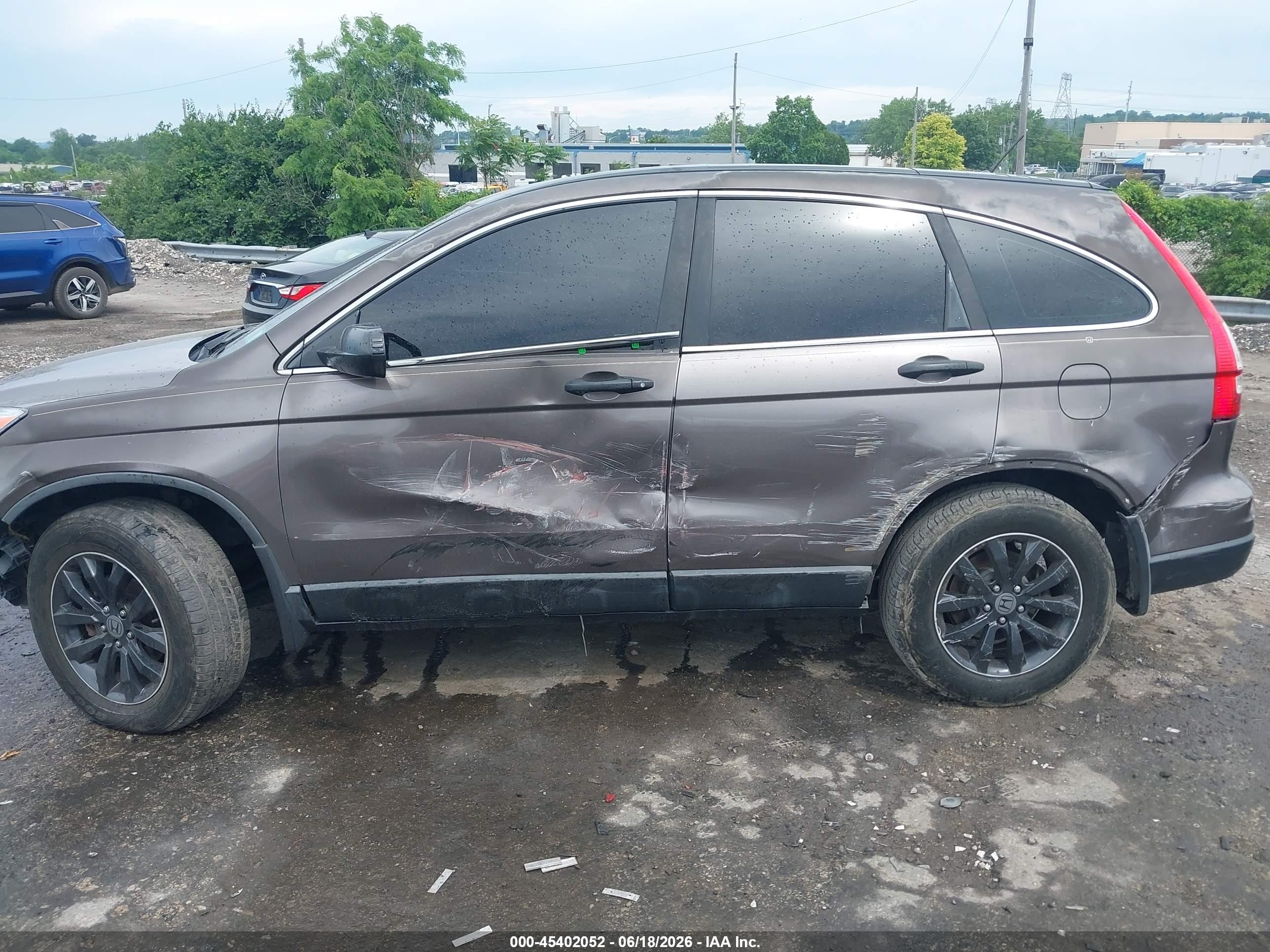 2010 Honda Cr-v Lx Gray vin: 5J6RE4H38AL067079