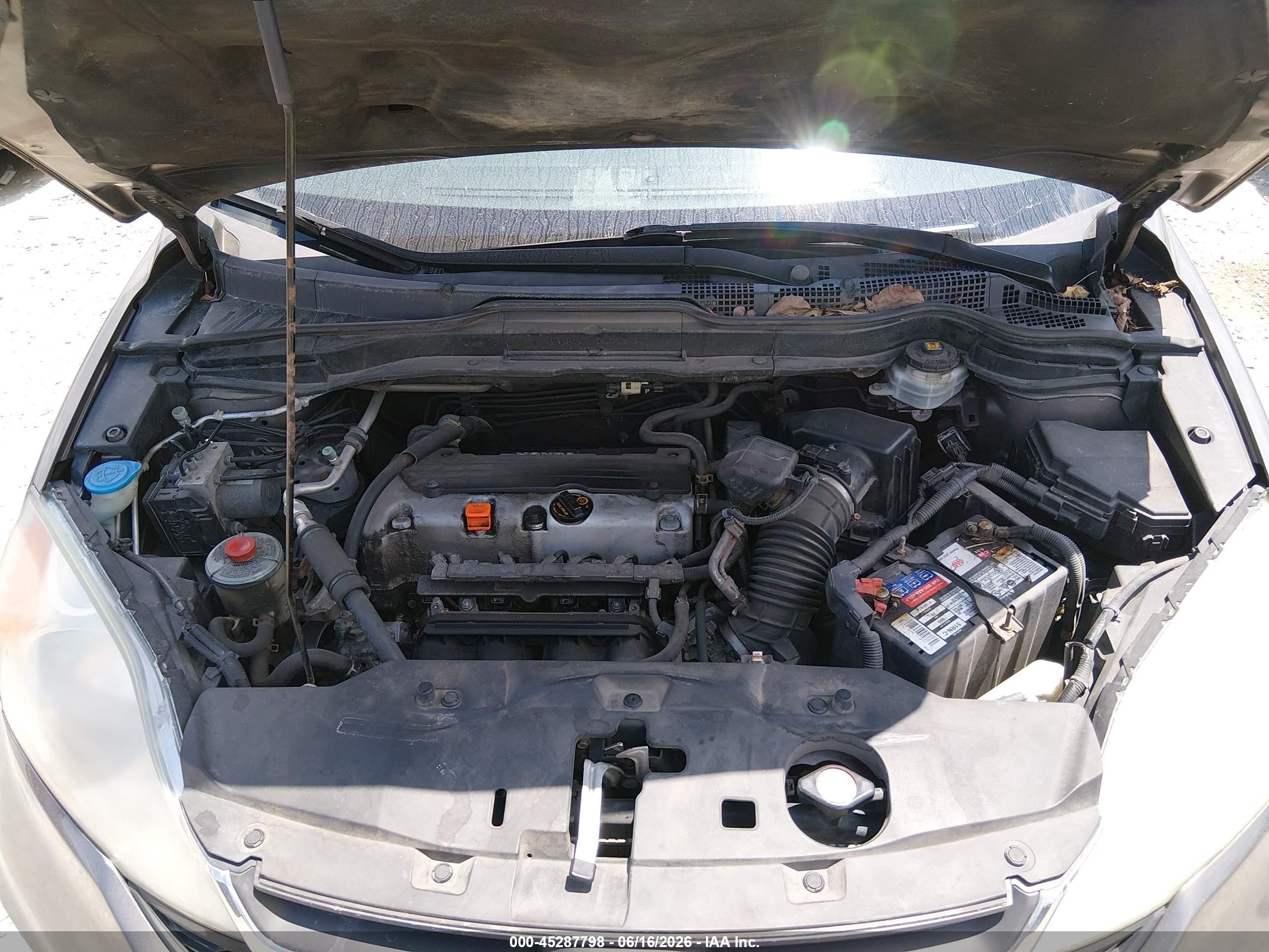 2010 Honda Cr-v Lx Gray vin: 5J6RE4H38AL073447