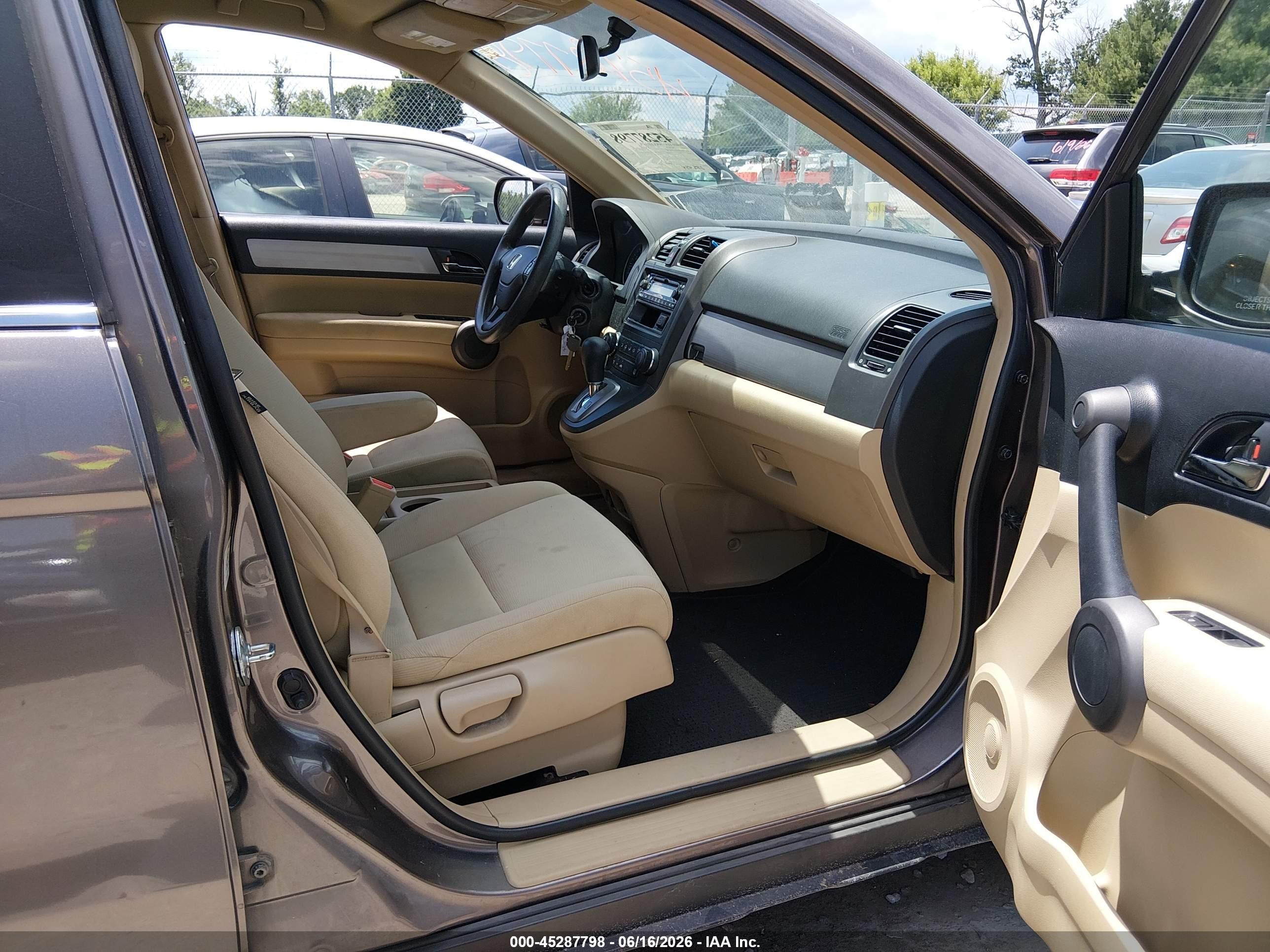2010 Honda Cr-v Lx Gray vin: 5J6RE4H38AL073447