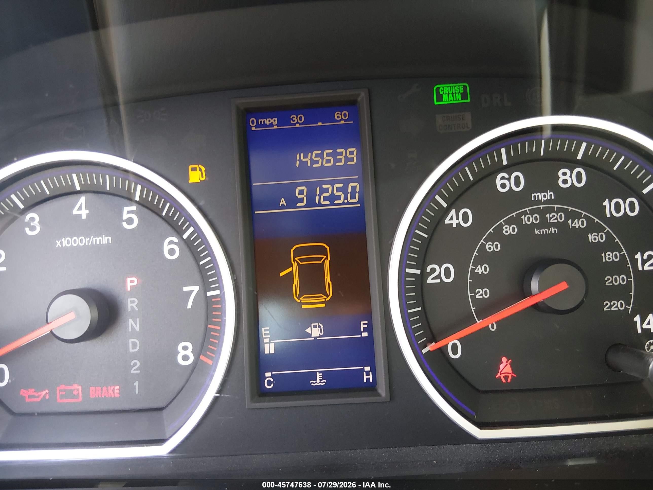 2010 Honda Cr-v Lx Blue vin: 5J6RE4H38AL080981