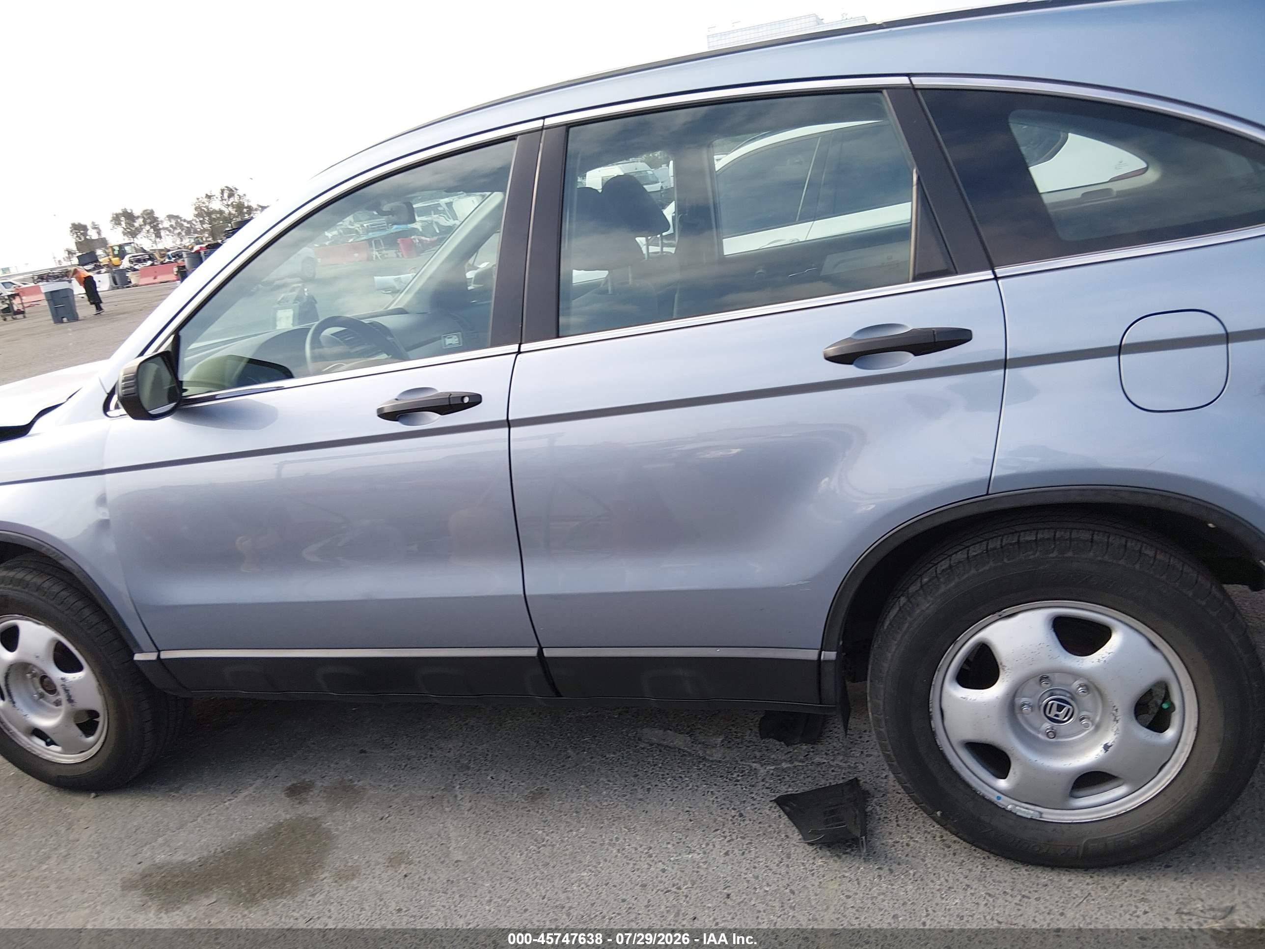 2010 Honda Cr-v Lx Blue vin: 5J6RE4H38AL080981