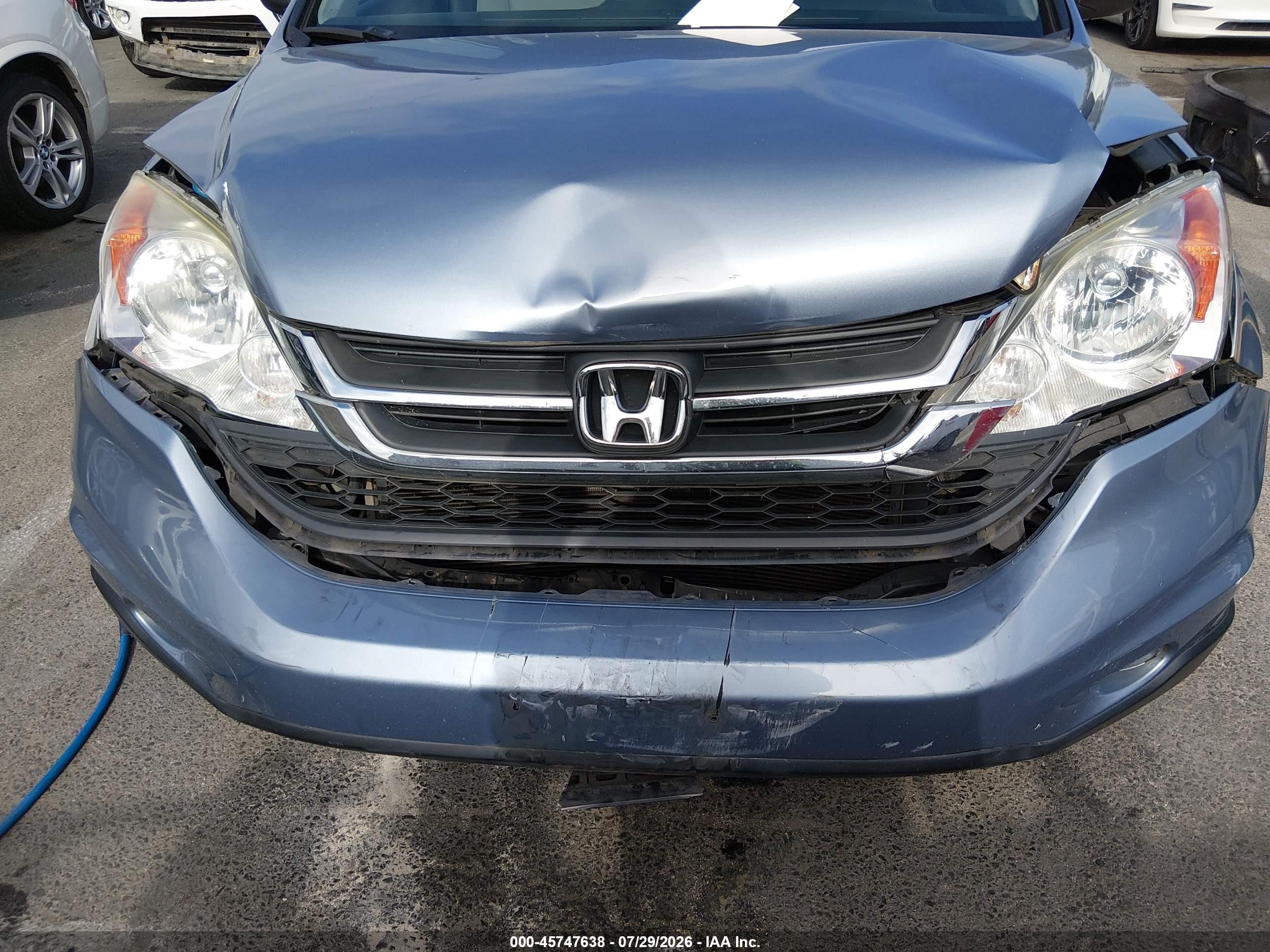 2010 Honda Cr-v Lx Blue vin: 5J6RE4H38AL080981