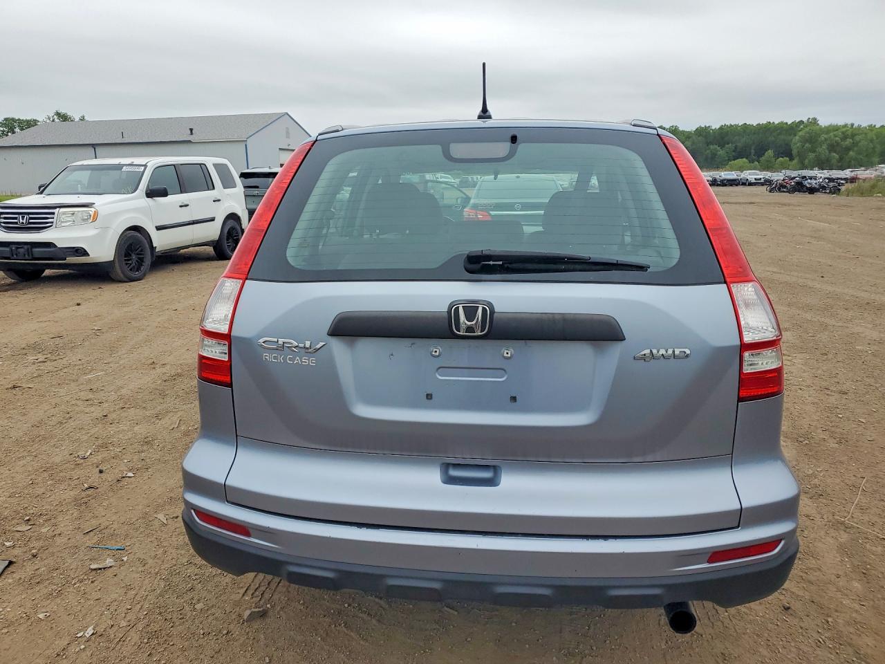 2010 Honda Cr-v Lx Blue vin: 5J6RE4H38AL090510